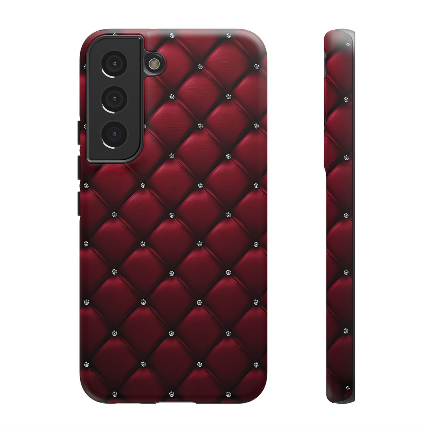 Luxurious Red Leather Phone Case – Stylish Protection for Your Device