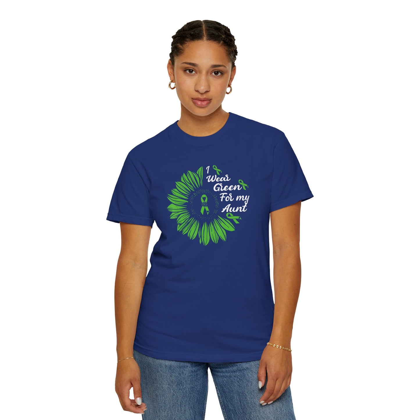 Unisex Garment-Dyed T-shirt for Aunts | I Wore Green For My Aunt | Gifts for Aunts, Family Reunion, Birthday Tee, Unique Aunt Shirt, [...]