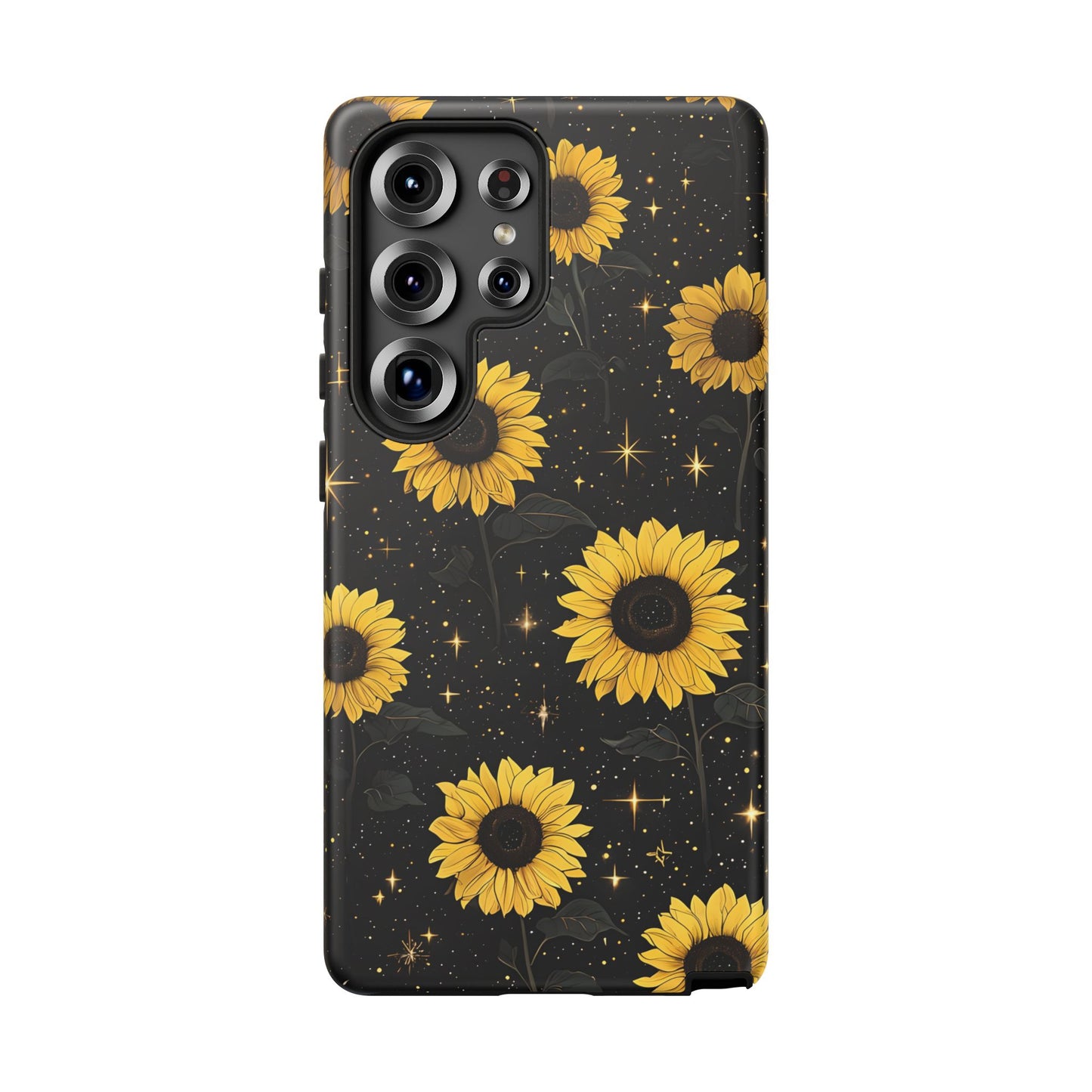 Sunflower Galaxy Tough Case - Durable Phone Cover with Floral Design