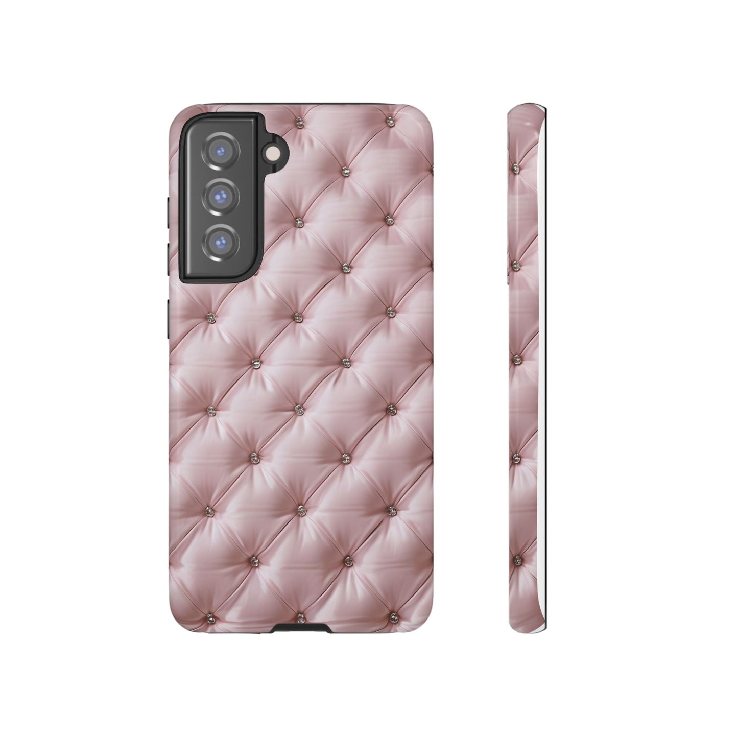 Luxury Pink Quilted Phone Case - Tough Cases for Stylish Protection