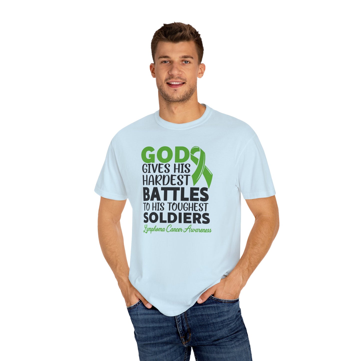 God Gives His Toughest Soldiers T-shirt, Lymphoma Awareness Tee, Unisex Garment-Dyed Shirt, Support Cancer Fighters, Gift for [...]