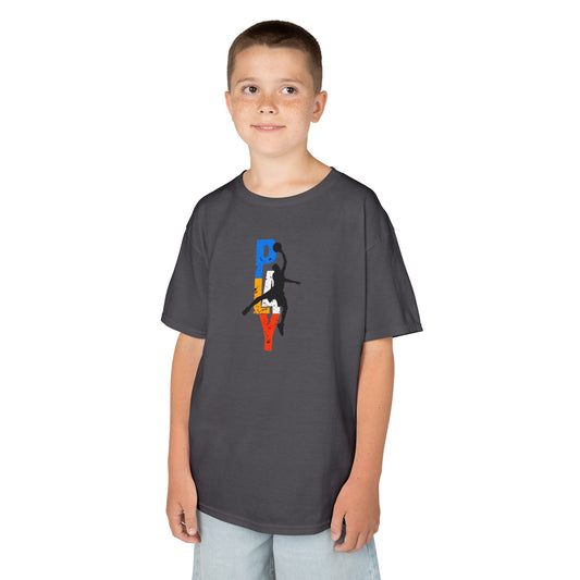 Playful Basketball Kids Tee - Fun Cotton Shirt for Young Athletes
