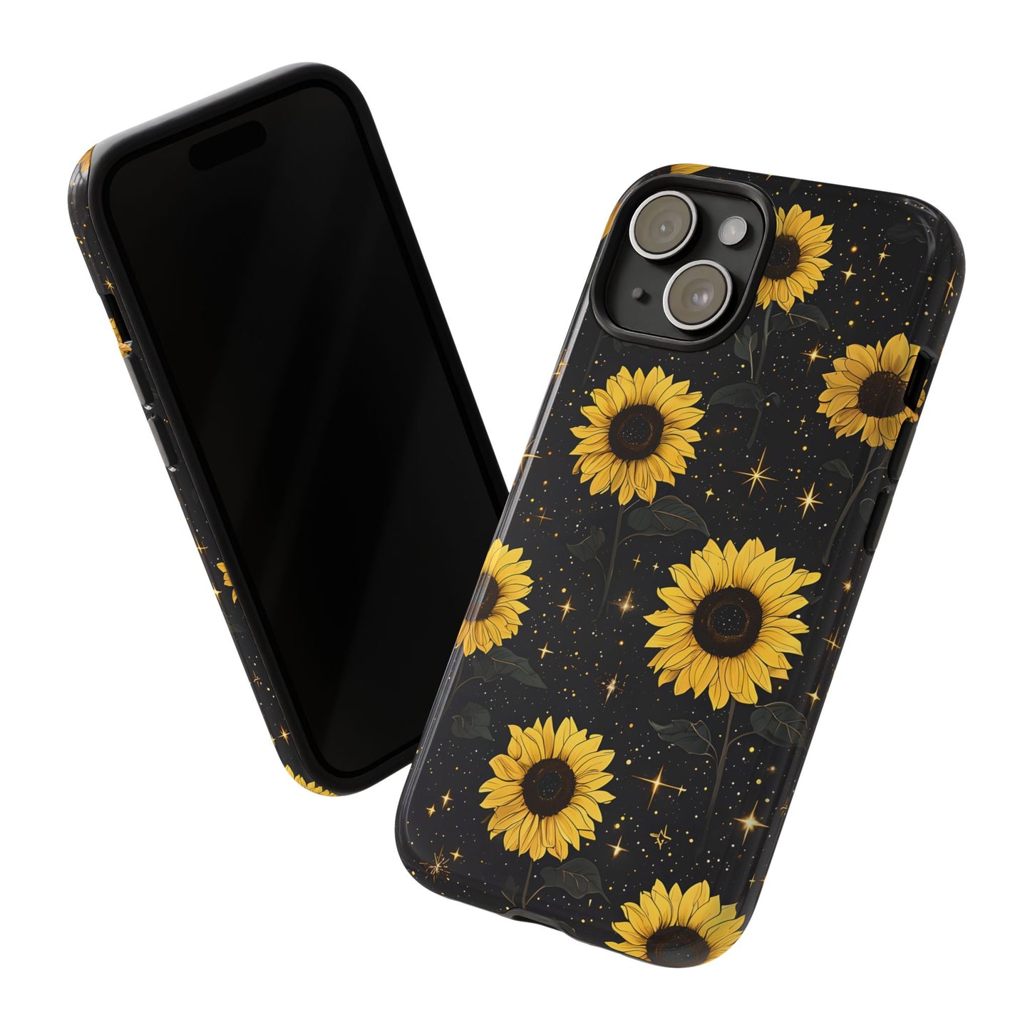 Sunflower Galaxy Tough Case - Durable Phone Cover with Floral Design