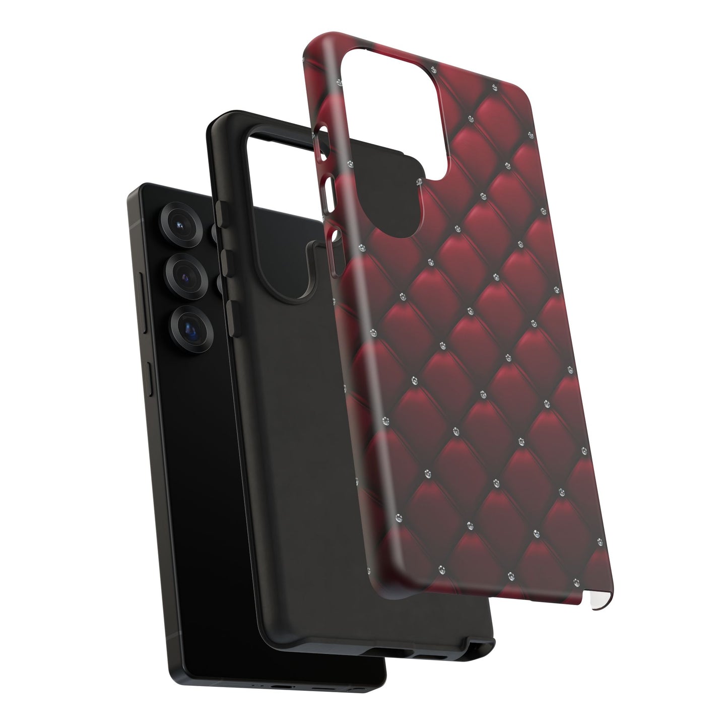 Luxurious Red Leather Phone Case – Stylish Protection for Your Device
