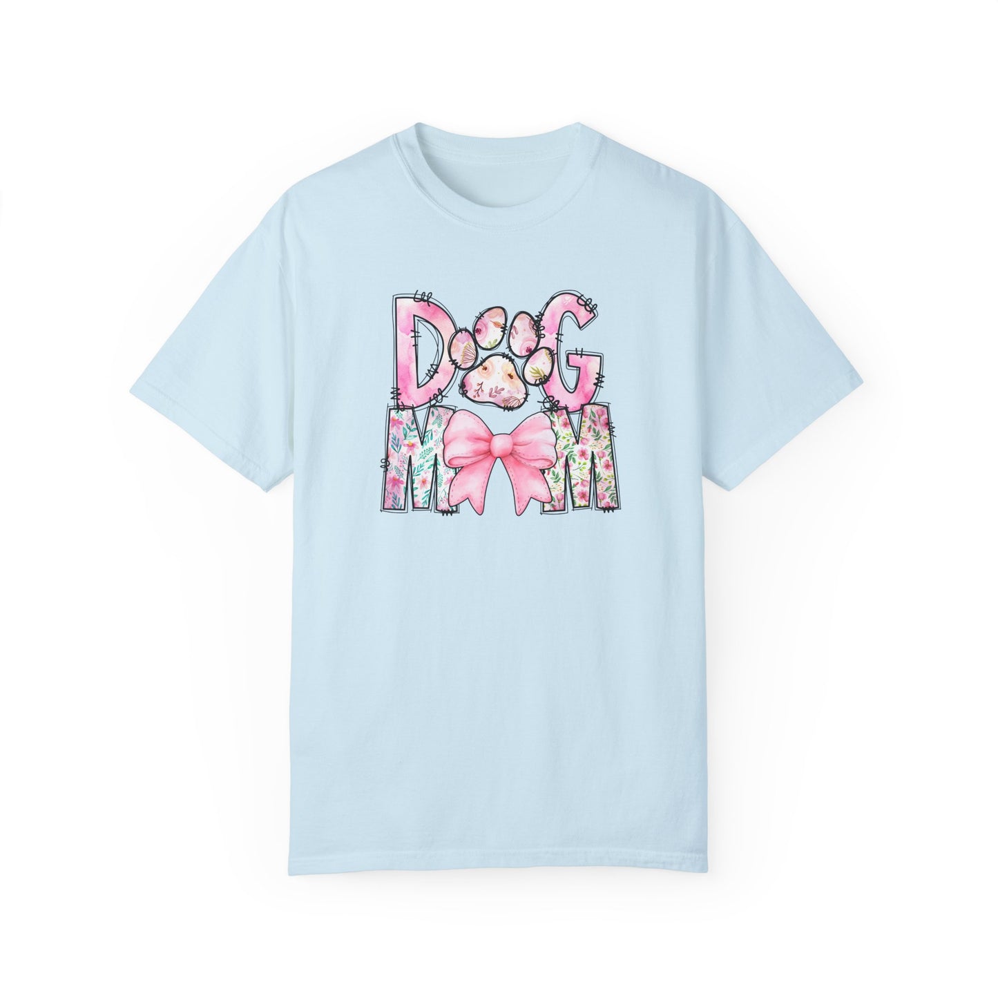 Cute Dog Mom T-Shirt | Garment-Dyed Unisex Tee for Dog Lovers