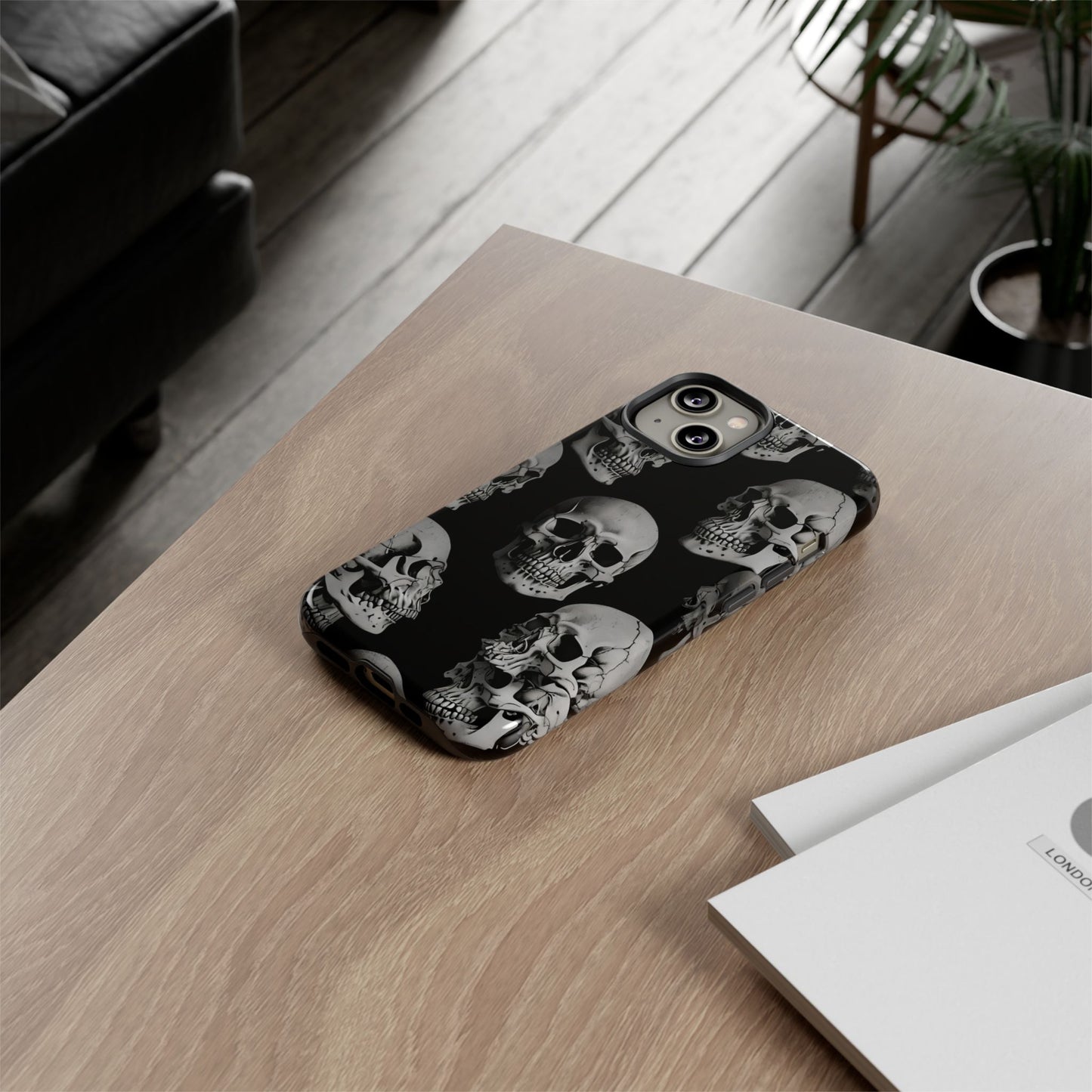 Skull Print Phone Case - Tough Cases for Bold Style