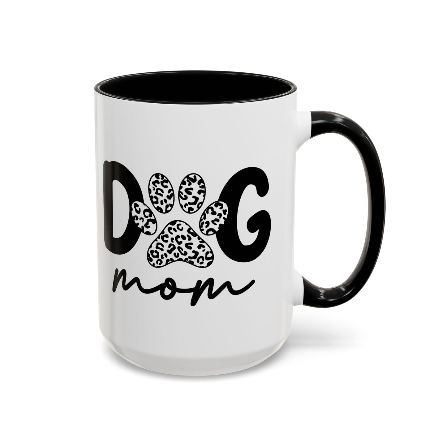 Dog Mom Accent 15oz Coffee Mug - Perfect Gift for Pet Lovers
