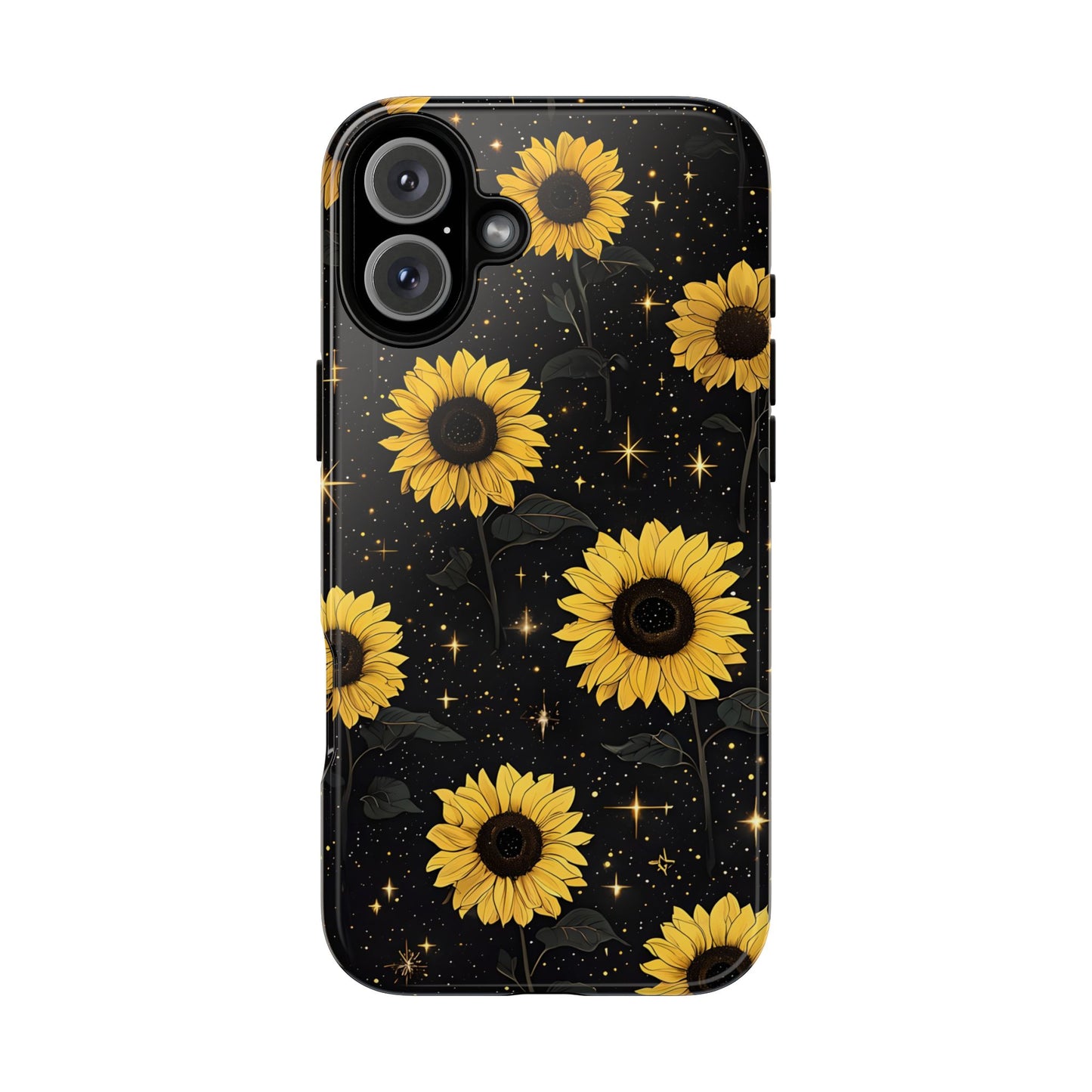 Sunflower Galaxy Tough Case - Durable Phone Cover with Floral Design