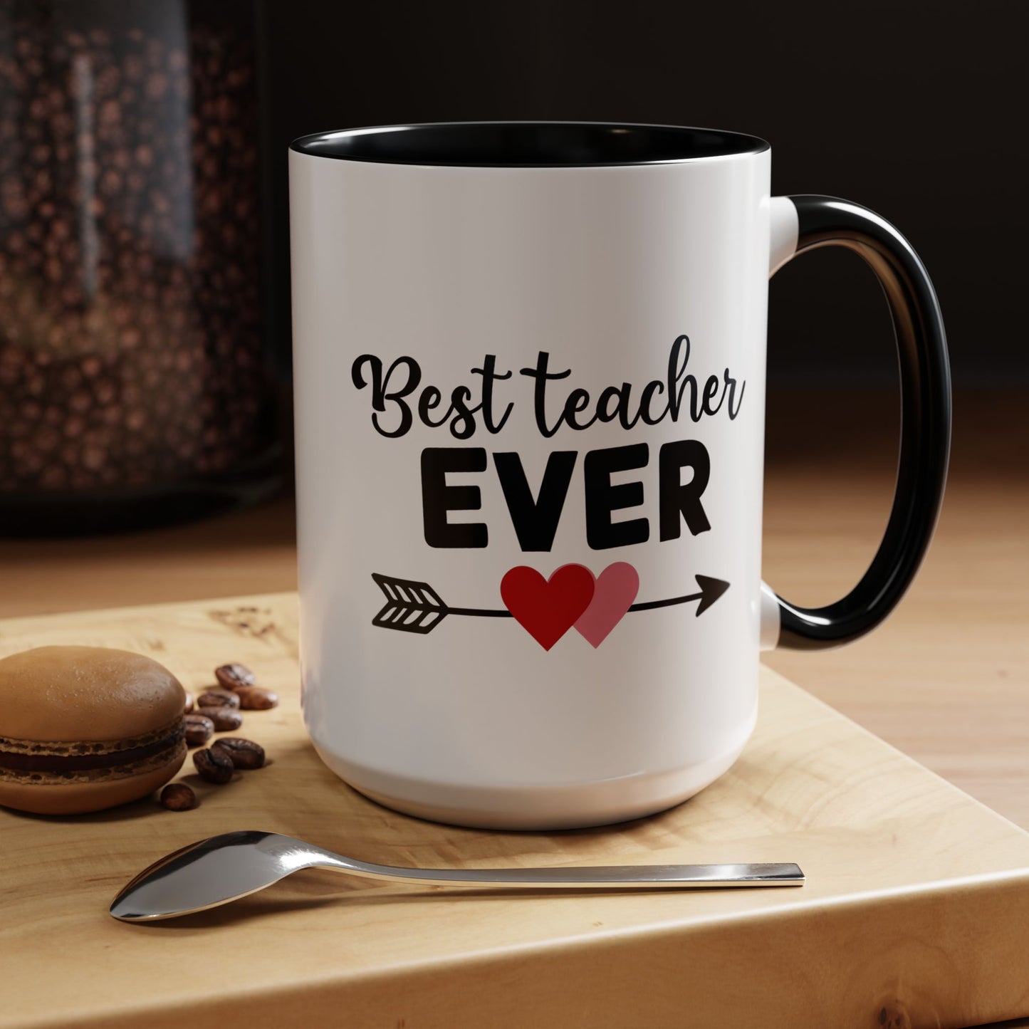 Best Teacher Ever Accent Coffee Mug - 15oz