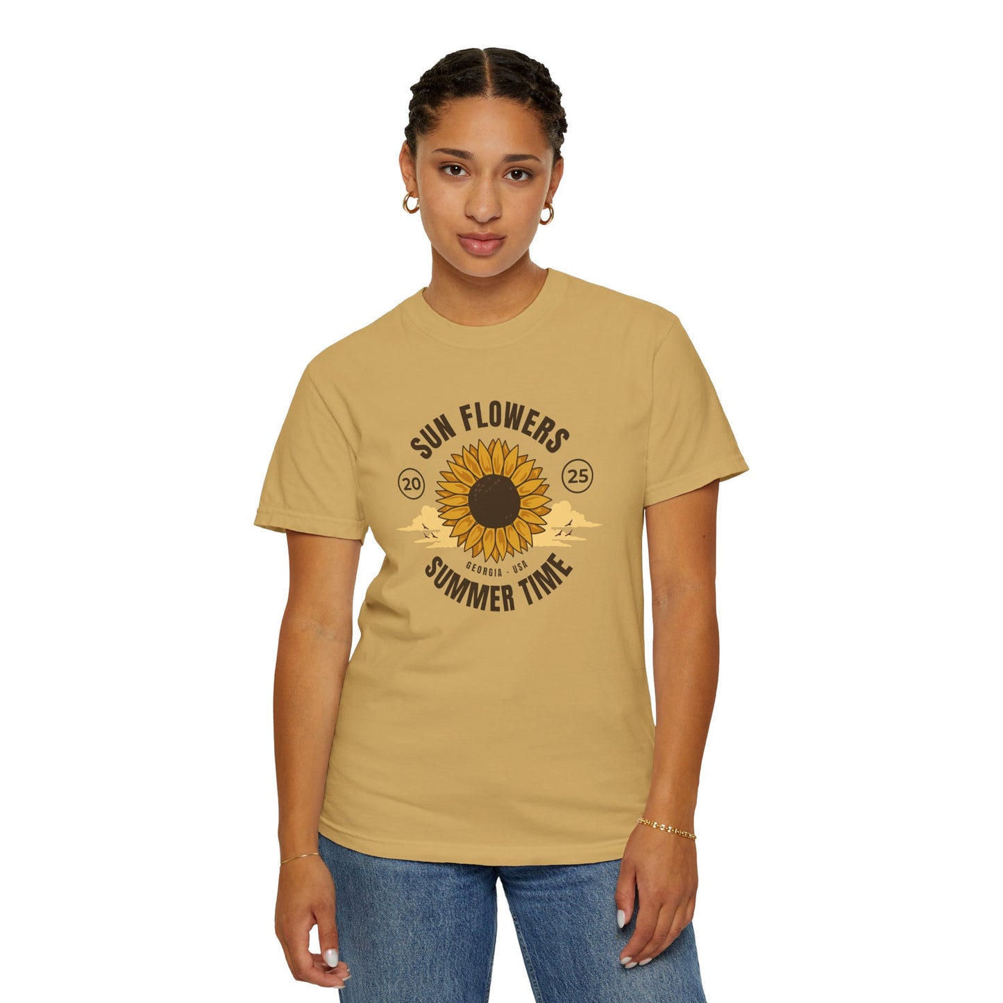 Sunflower Summer Time Unisex T-Shirt PERSONALIZED