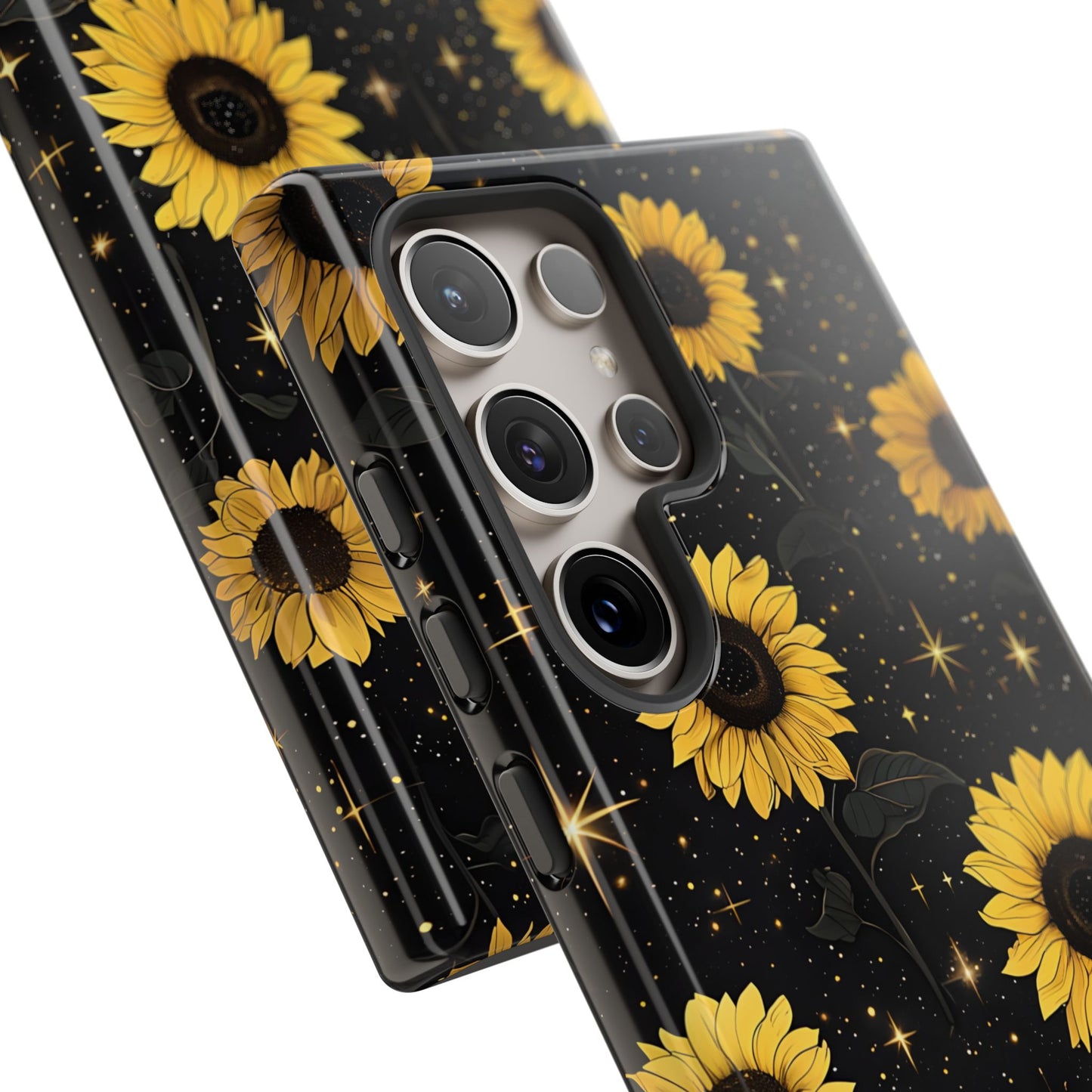 Sunflower Galaxy Tough Case - Durable Phone Cover with Floral Design