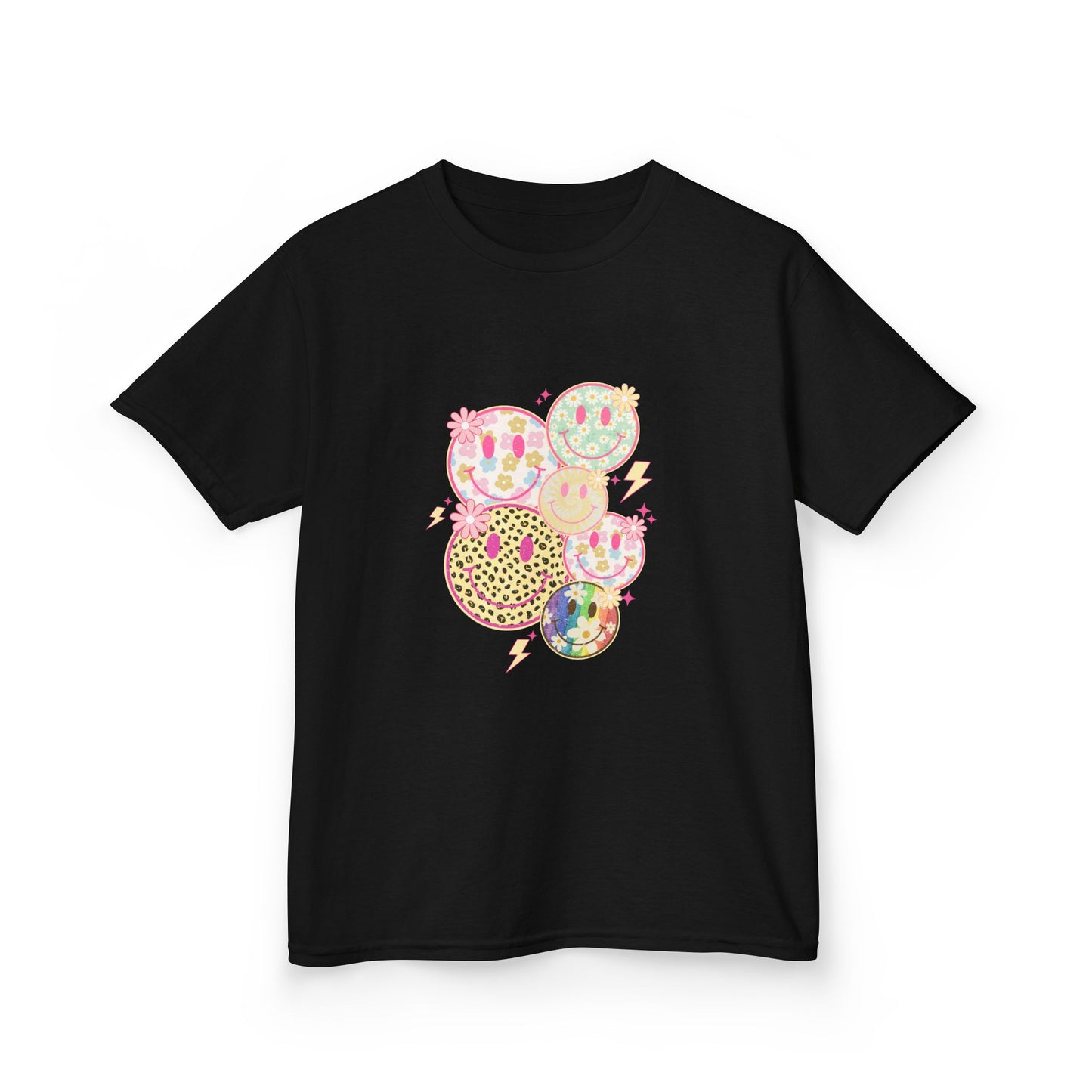 Kids Smiley Face Tee - Fun & Colorful Heavy Cotton™ Shirt