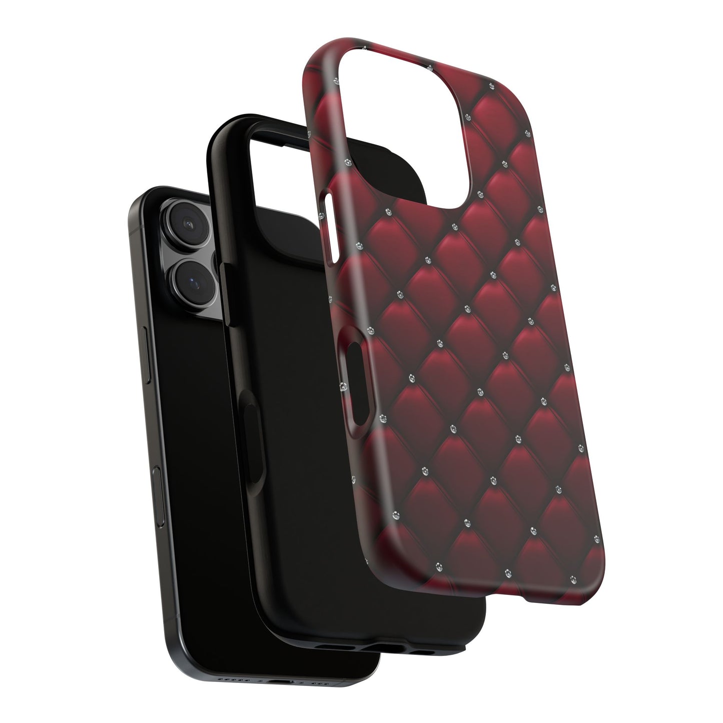 Luxurious Red Leather Phone Case – Stylish Protection for Your Device