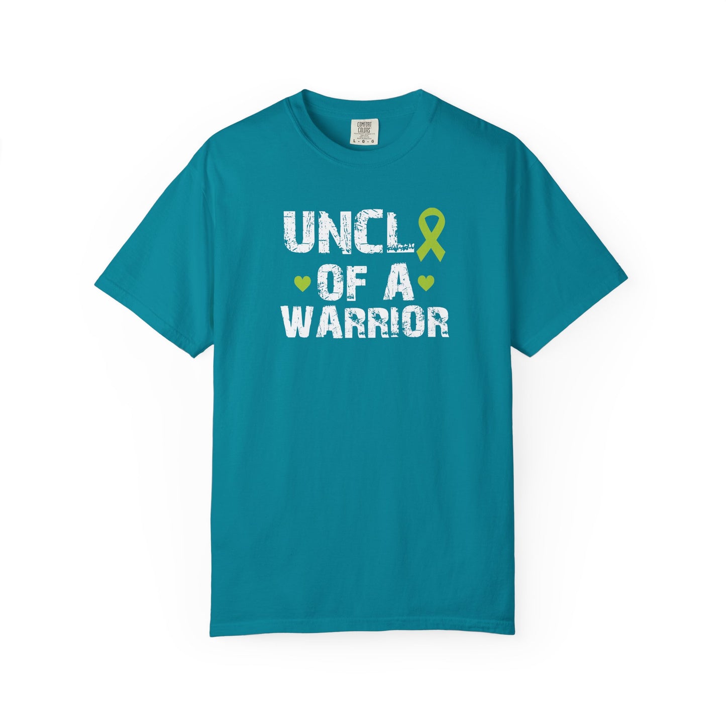 Uncle of a Warrior T-Shirt | Garment-Dyed Comfort Tee, Gift for Family, Supportive Apparel for Awareness Events, Relaxed Fit