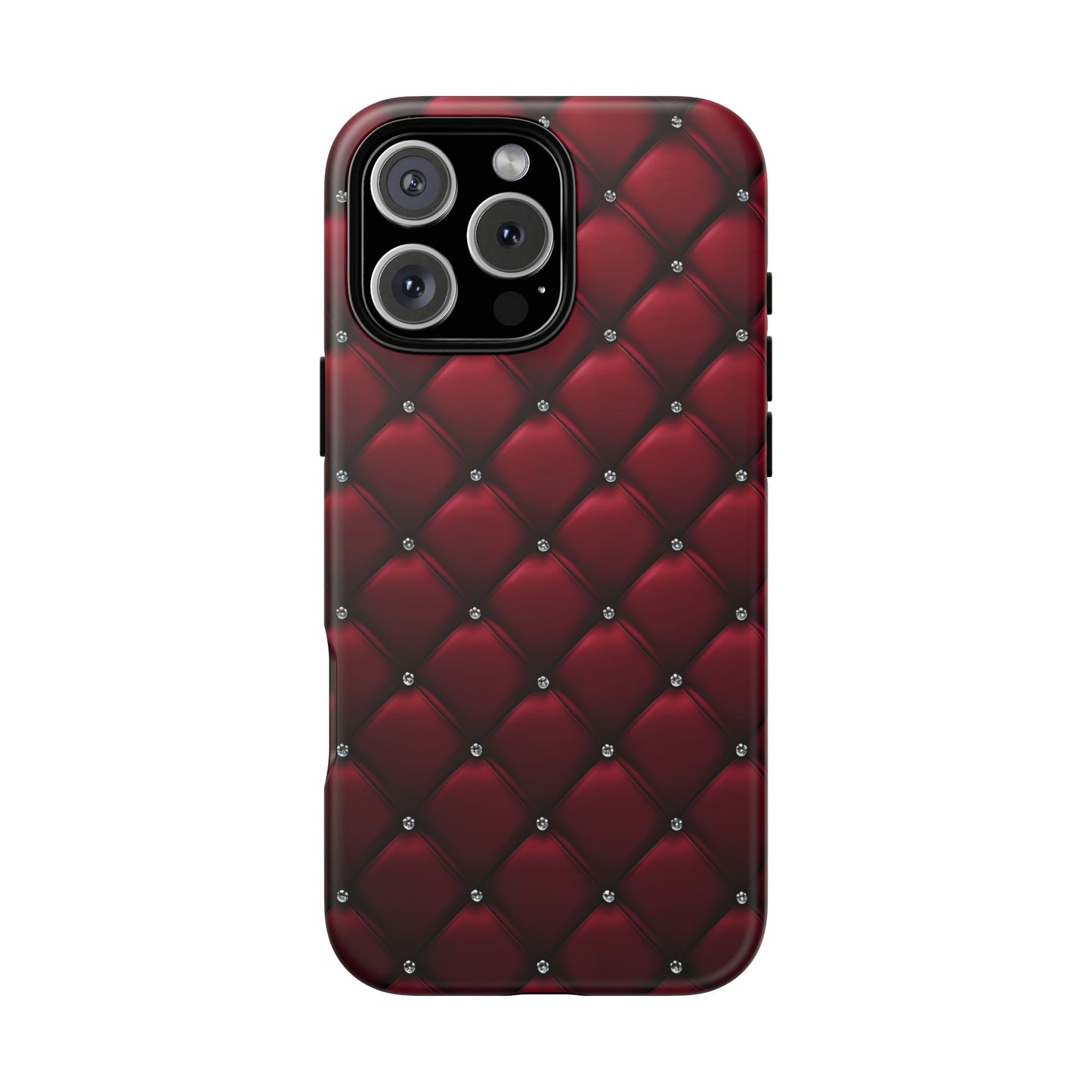 Luxurious Red Leather Phone Case – Stylish Protection for Your Device
