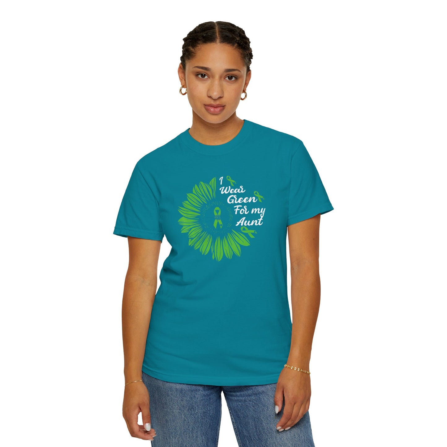 Unisex Garment-Dyed T-shirt for Aunts | I Wore Green For My Aunt | Gifts for Aunts, Family Reunion, Birthday Tee, Unique Aunt Shirt, [...]