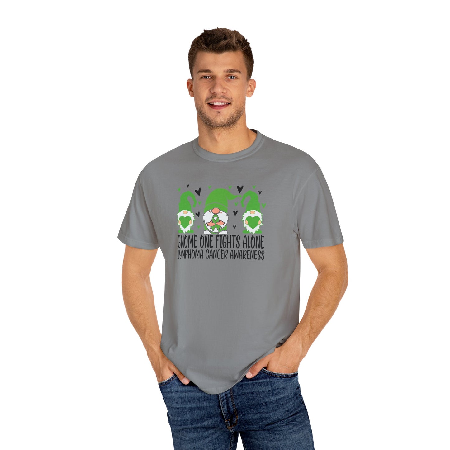 Gnome Fights Alone Tee | Lymphoma Awareness T-Shirt, Supportive Gift for Cancer Awareness Month, Unisex Shirt for Gnome Lovers, Fight [...]