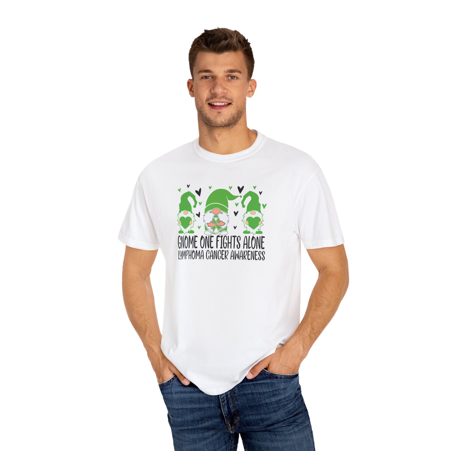 Gnome Fights Alone Tee | Lymphoma Awareness T-Shirt, Supportive Gift for Cancer Awareness Month, Unisex Shirt for Gnome Lovers, Fight [...]
