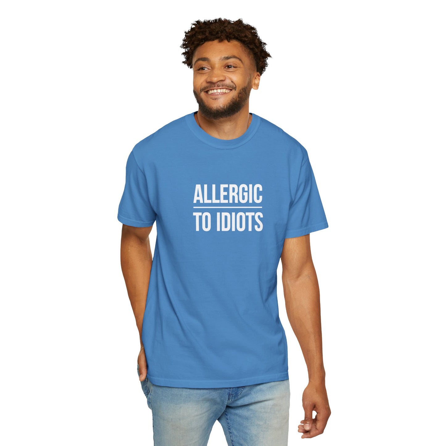 Unisex Allergic to Idiots T-Shirt - Relaxed Fit Cotton Tee