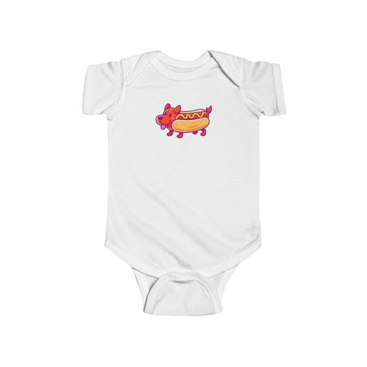 Cute Hot Dog Baby Bodysuit - Fun Infant Outfit for Foodie Families