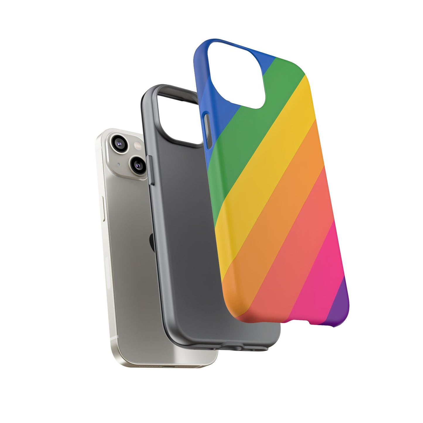 Vibrant Rainbow Phone Case - Tough & Stylish