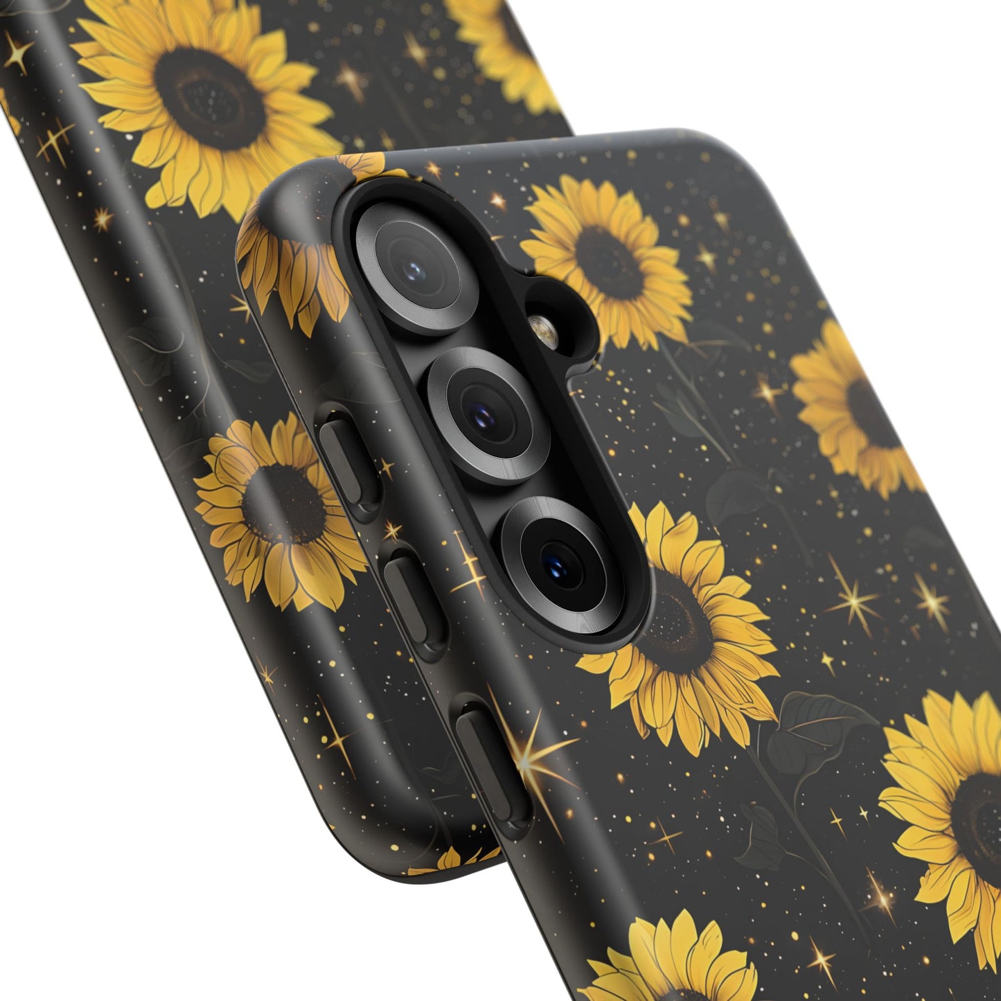 Sunflower Galaxy Tough Case - Durable Phone Cover with Floral Design