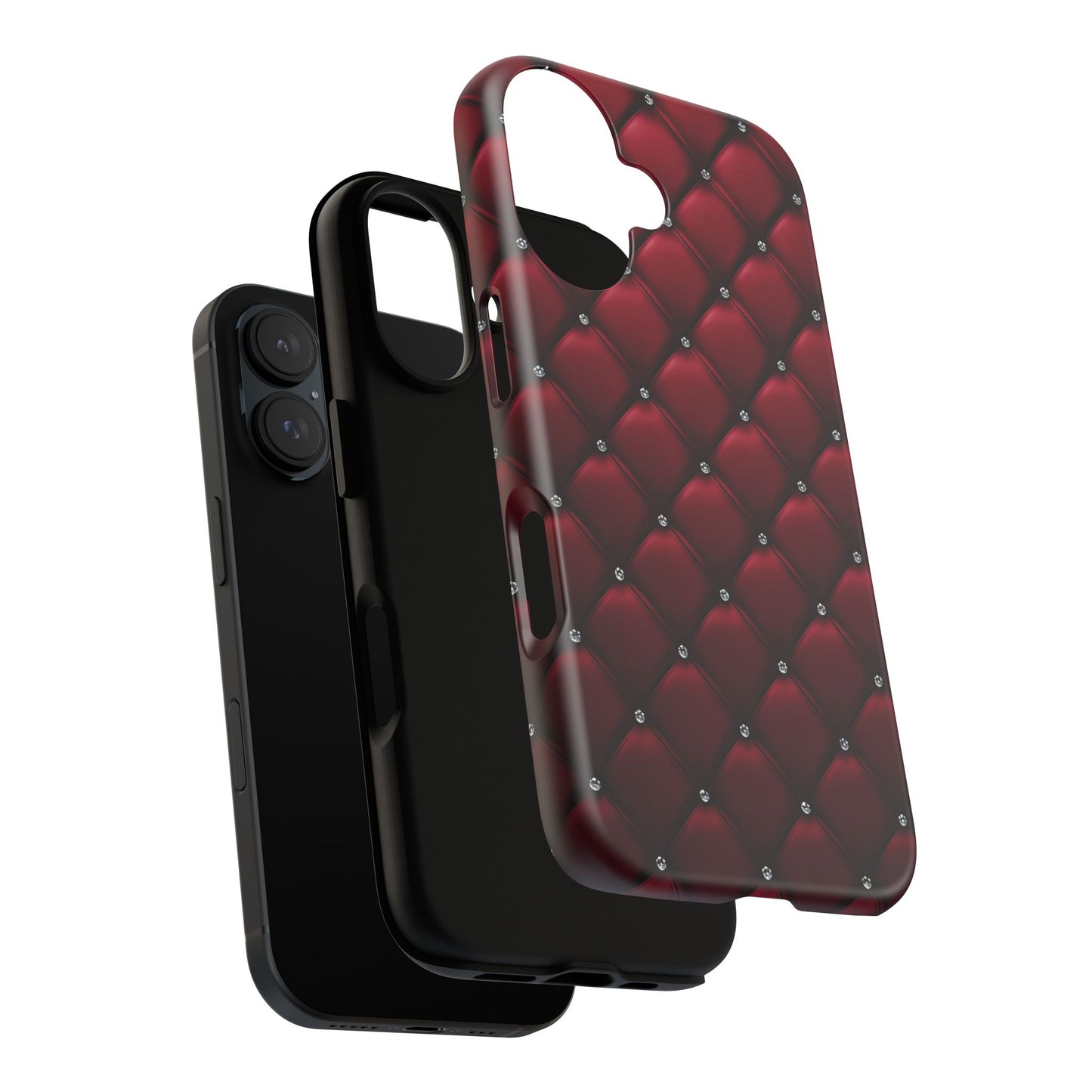 Luxurious Red Leather Phone Case – Stylish Protection for Your Device