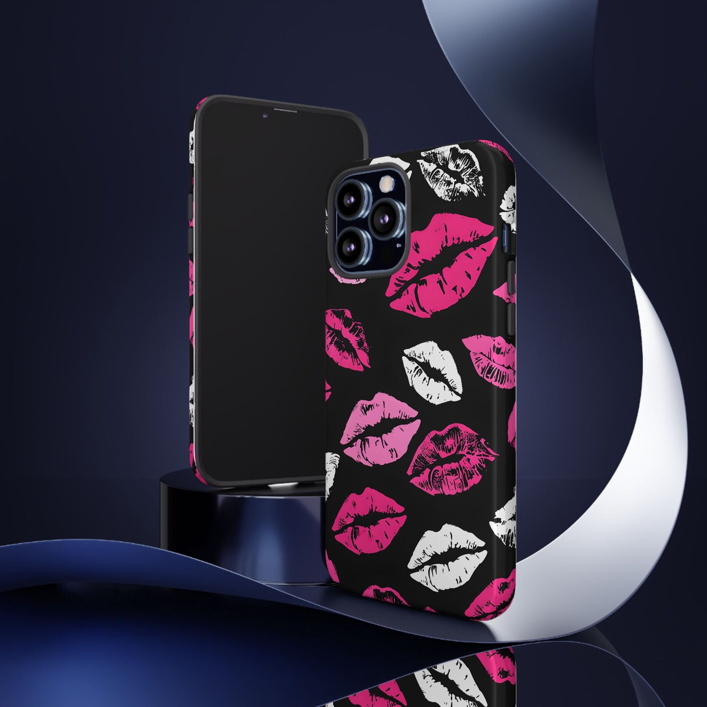 Lips Print iPhone Case - Stylish Tough Phone Cover