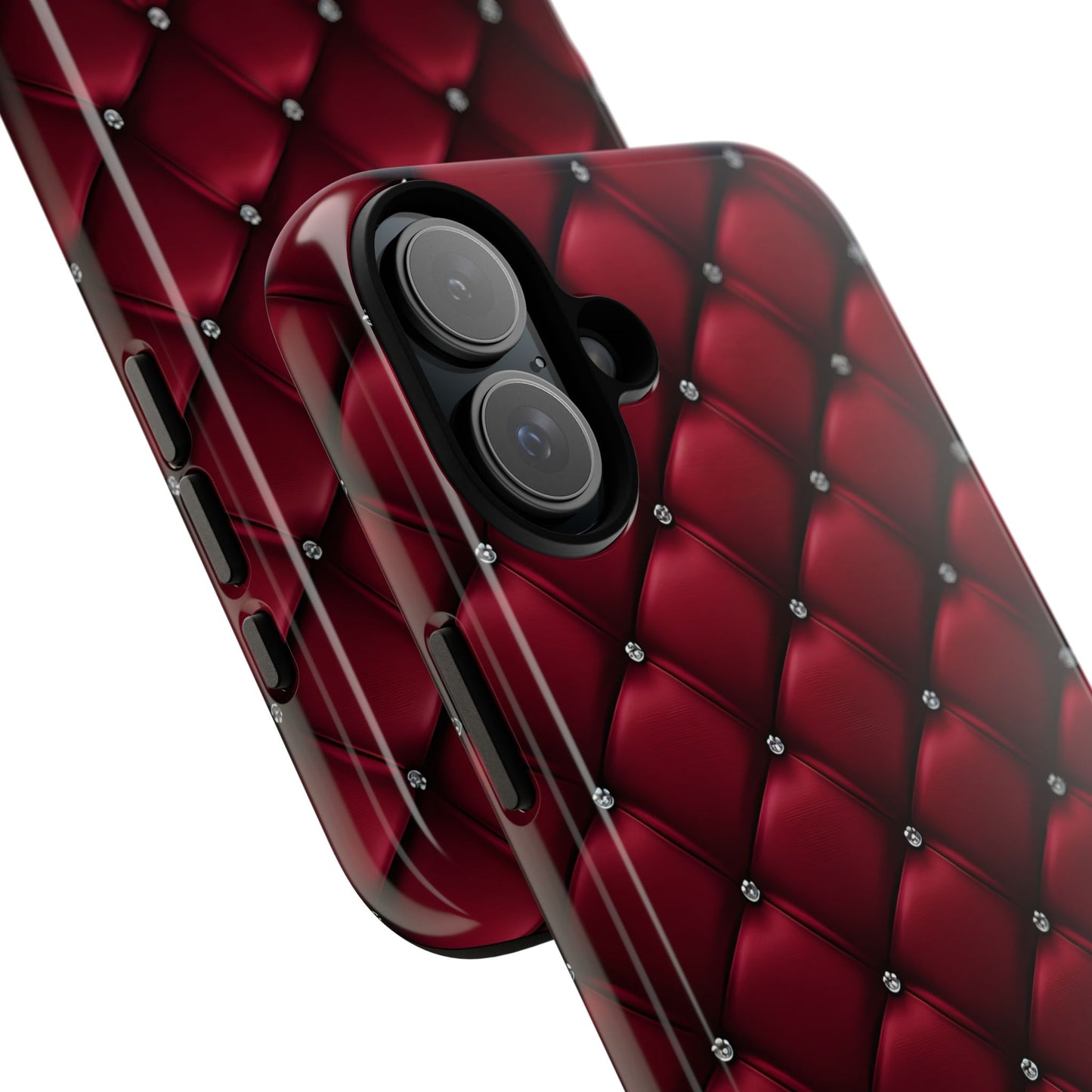 Luxurious Red Leather Phone Case – Stylish Protection for Your Device