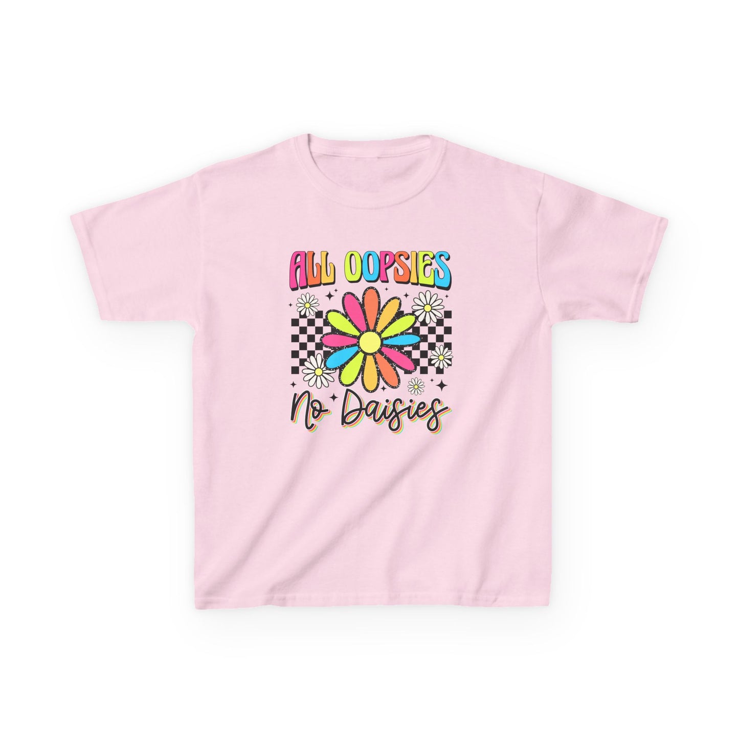 Colorful Kids Tee - 'All Oopsies No Daisies'