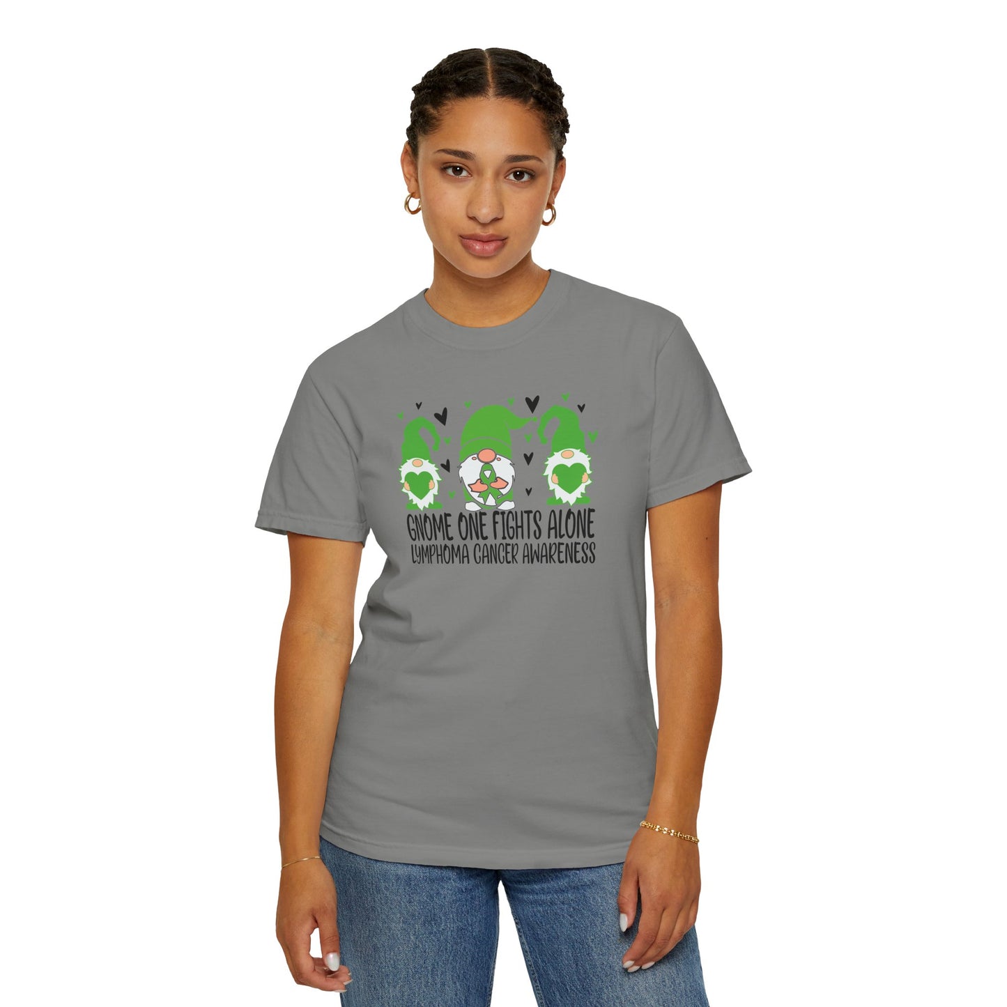 Gnome Fights Alone Tee | Lymphoma Awareness T-Shirt, Supportive Gift for Cancer Awareness Month, Unisex Shirt for Gnome Lovers, Fight [...]