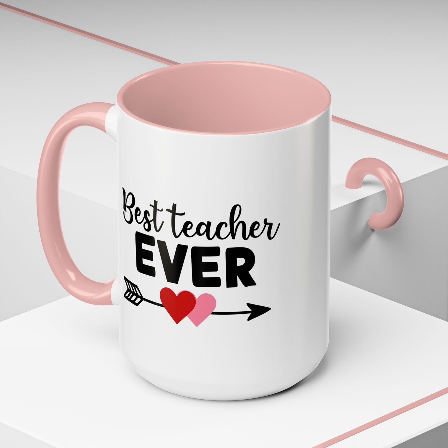 Best Teacher Ever Accent Coffee Mug - 15oz