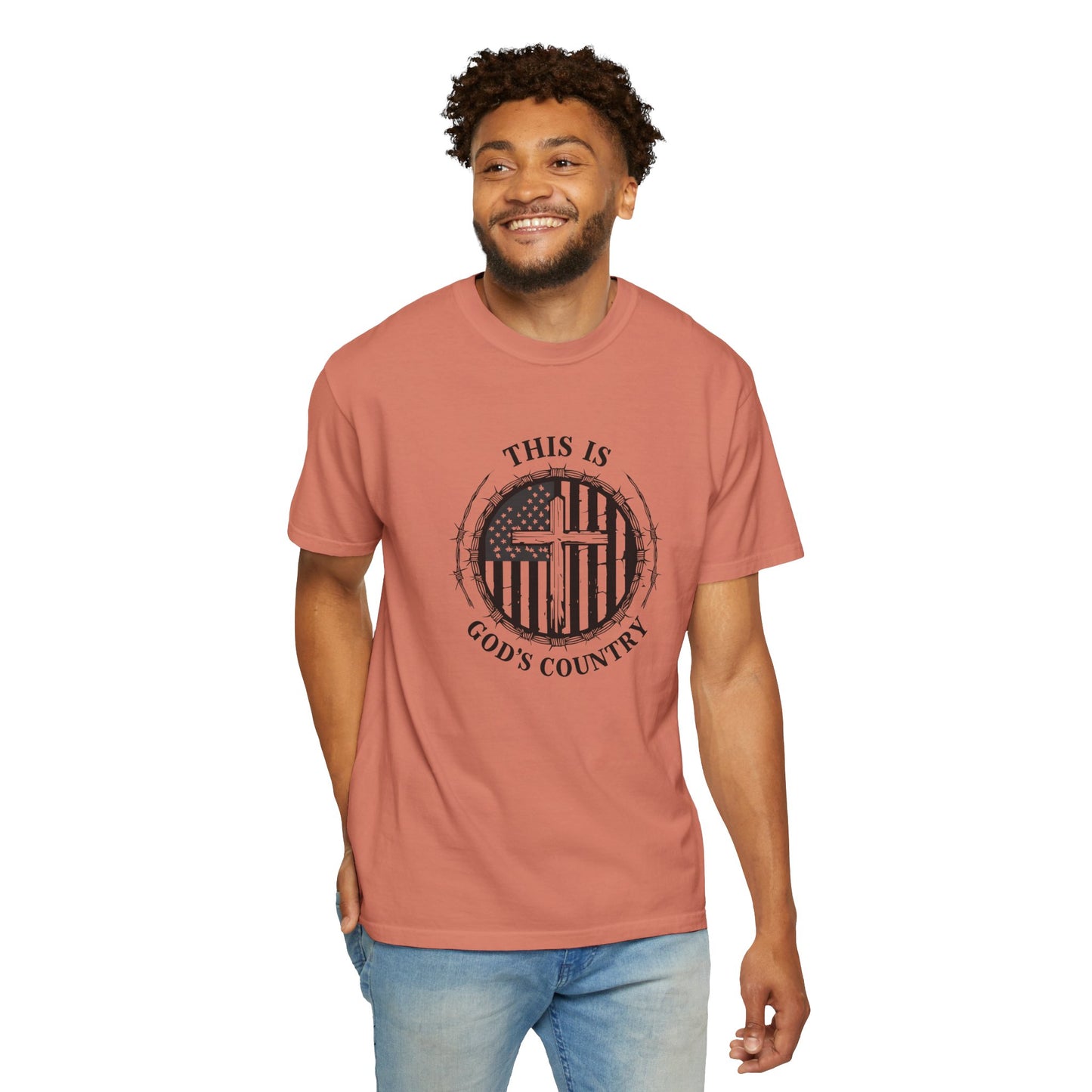 Unisex God’s Country Graphic T-Shirt - Patriotic Design
