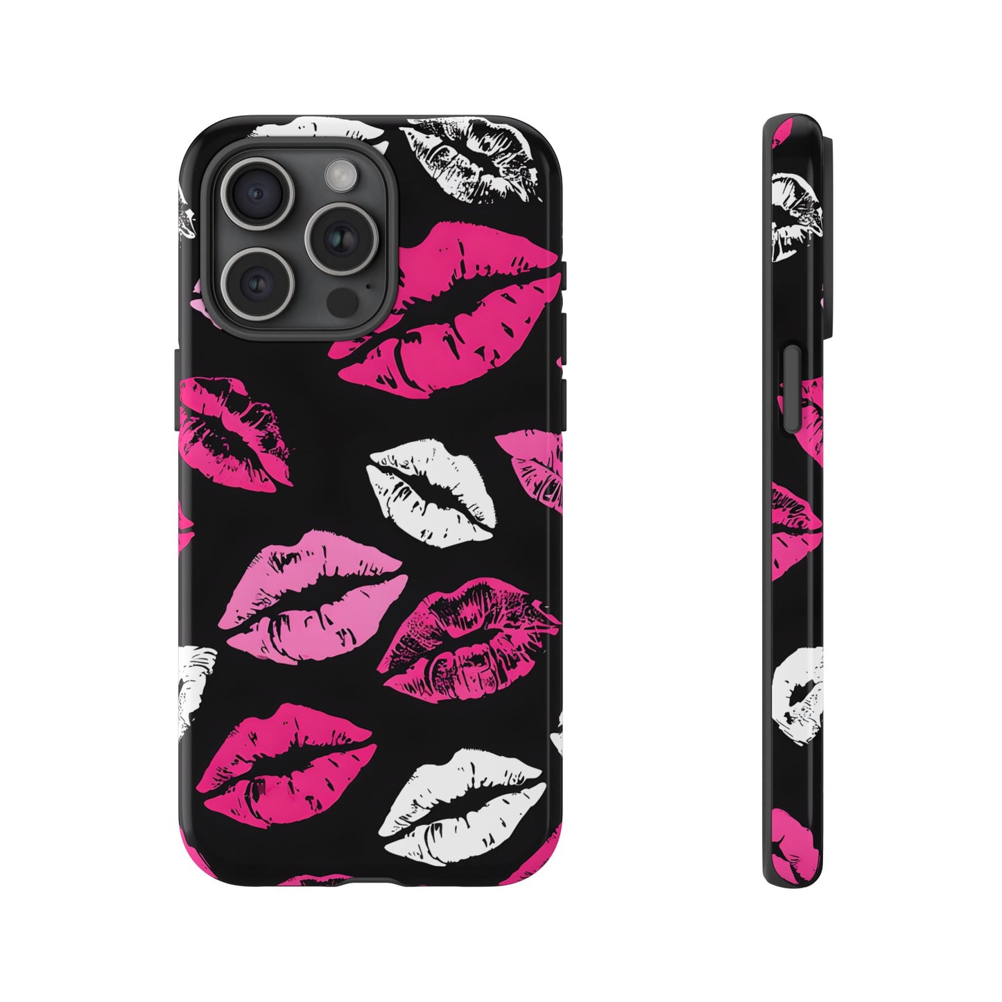Lips Print iPhone Case - Stylish Tough Phone Cover
