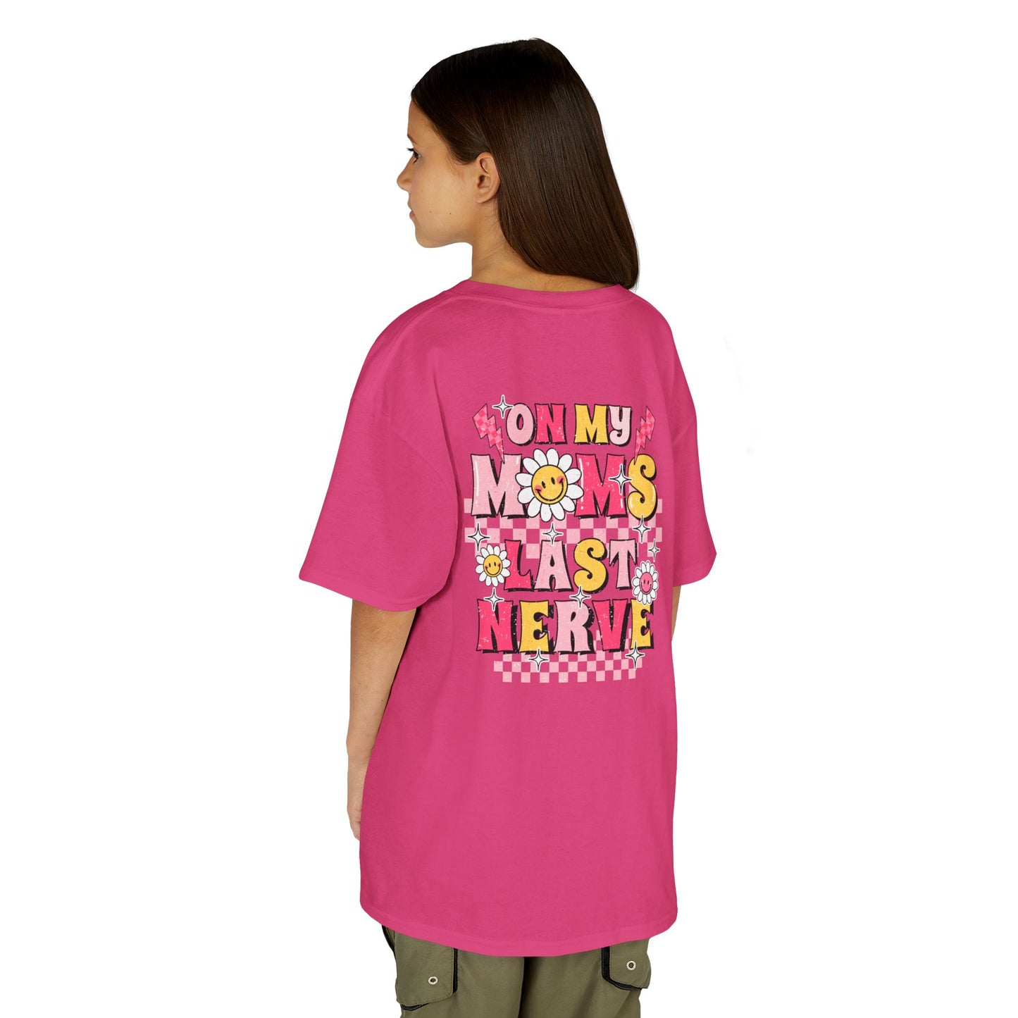 Kids Heavy Cotton™ Tee - 'On My Mom's Last Nerve' Graphic T-Shirt