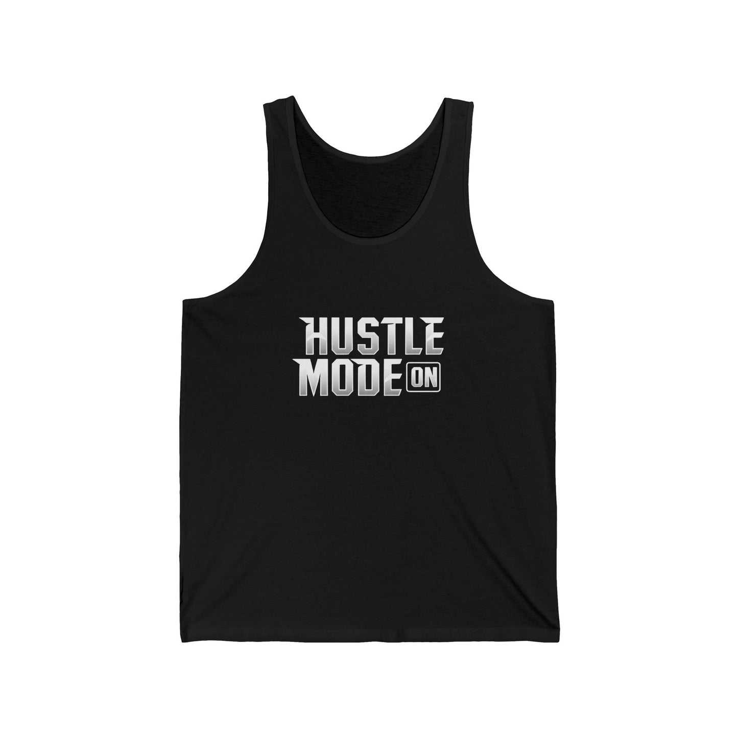 Hustle Mode On Unisex Jersey Tank - Motivational Workout Shirt