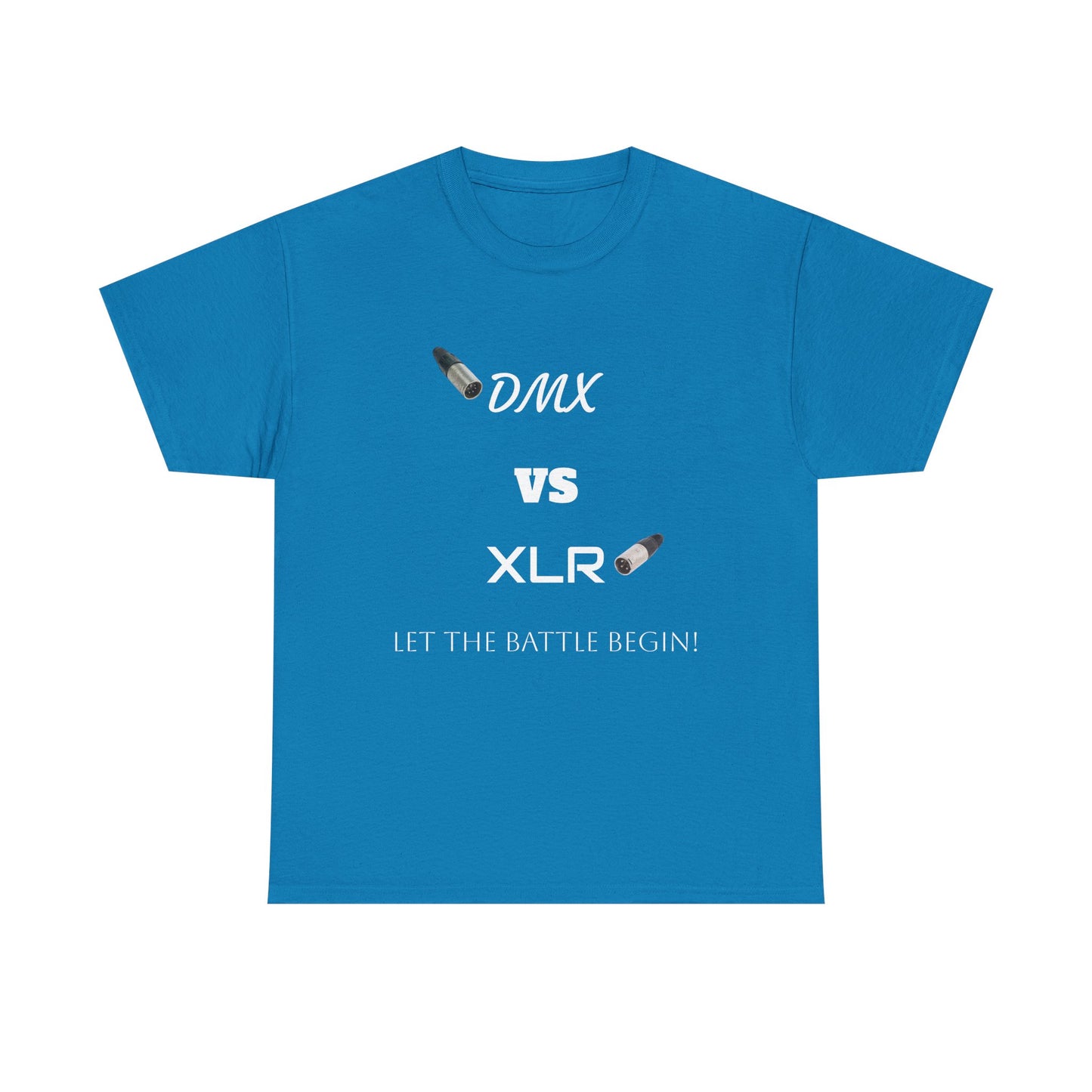DMX vs XLR Battle Graphic Unisex Heavy Cotton Tee