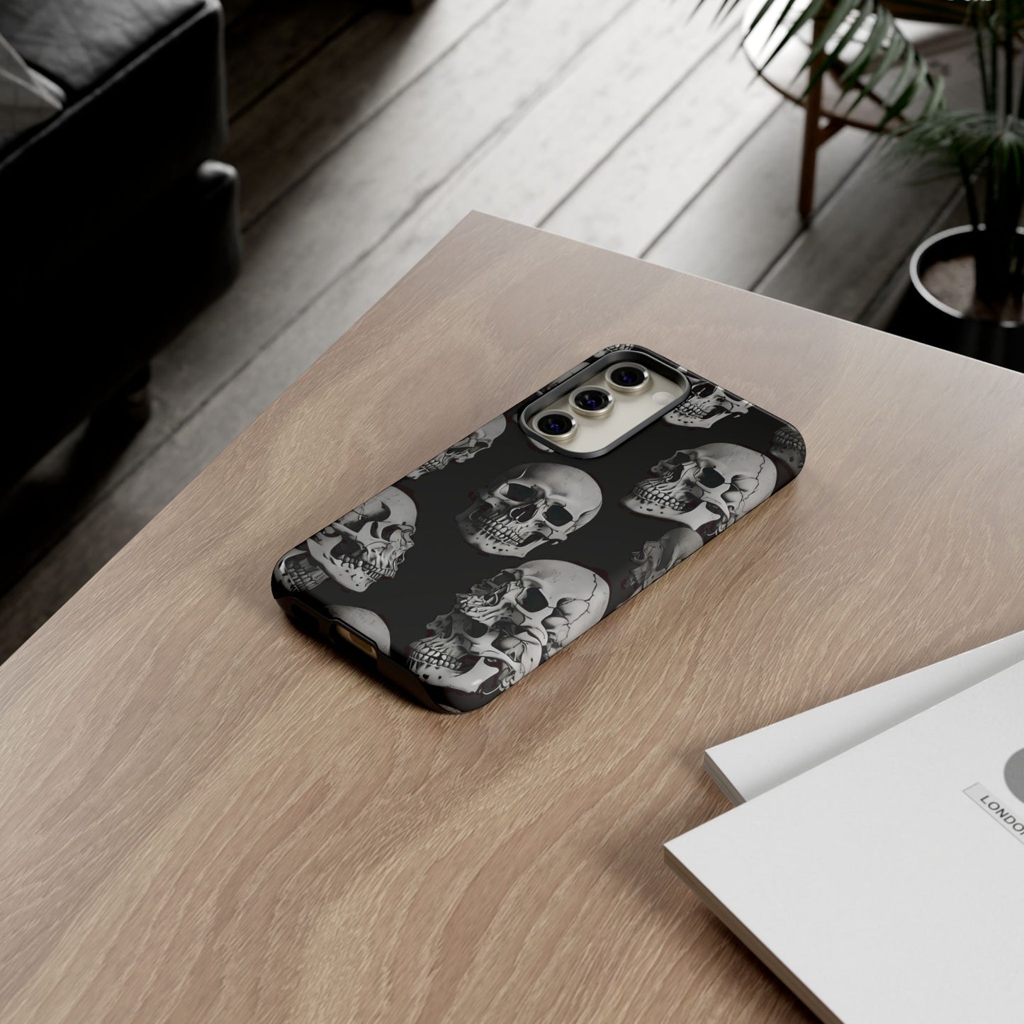 Skull Print Phone Case - Tough Cases for Bold Style