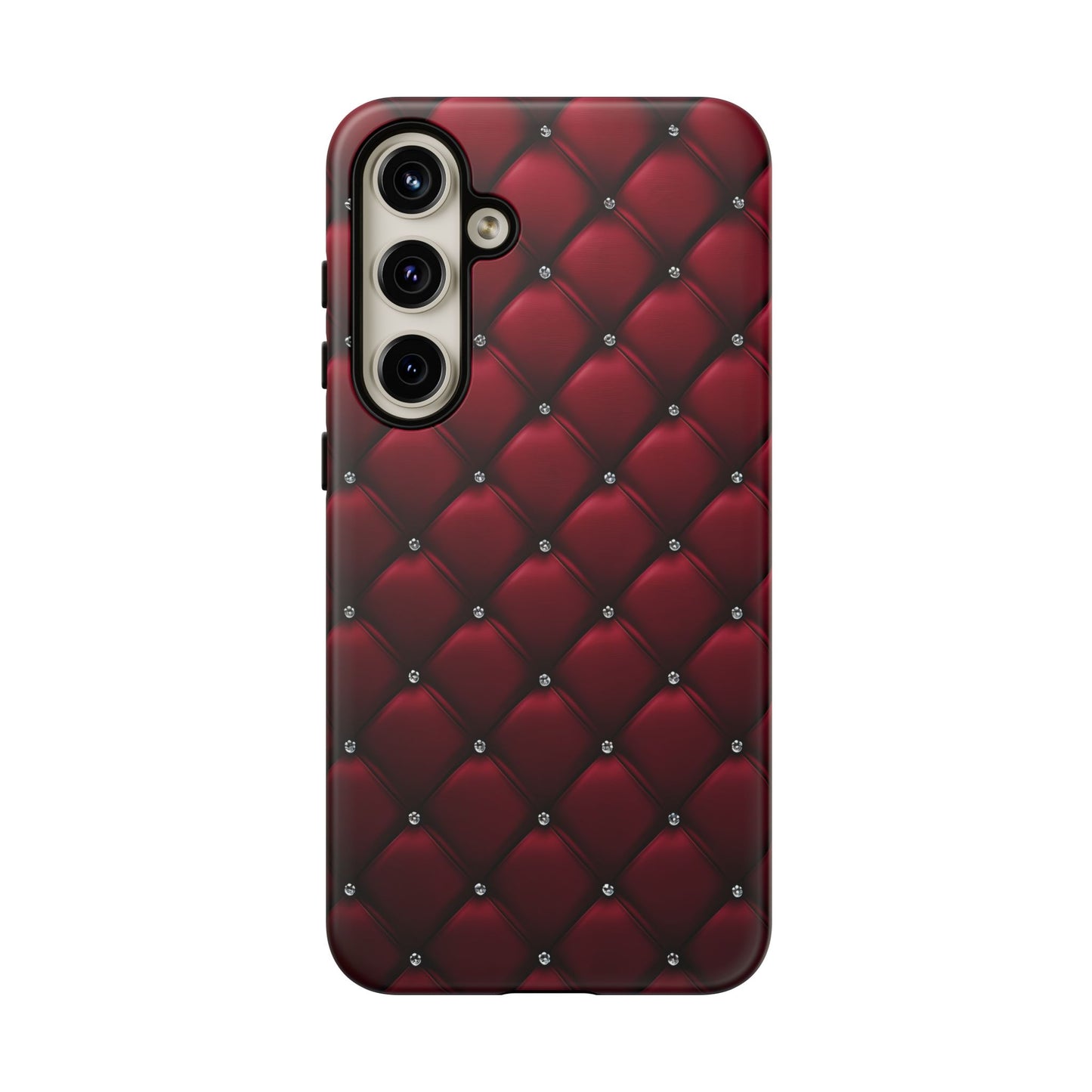 Luxurious Red Leather Phone Case – Stylish Protection for Your Device