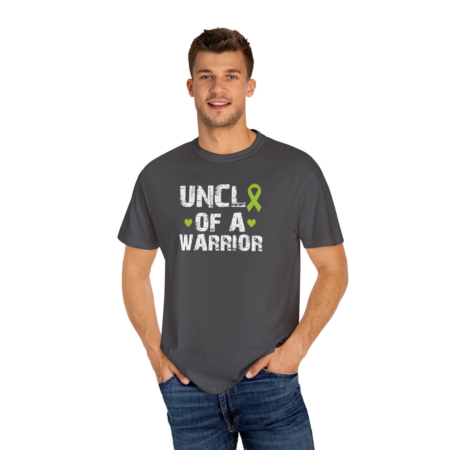 Uncle of a Warrior T-Shirt | Garment-Dyed Comfort Tee, Gift for Family, Supportive Apparel for Awareness Events, Relaxed Fit