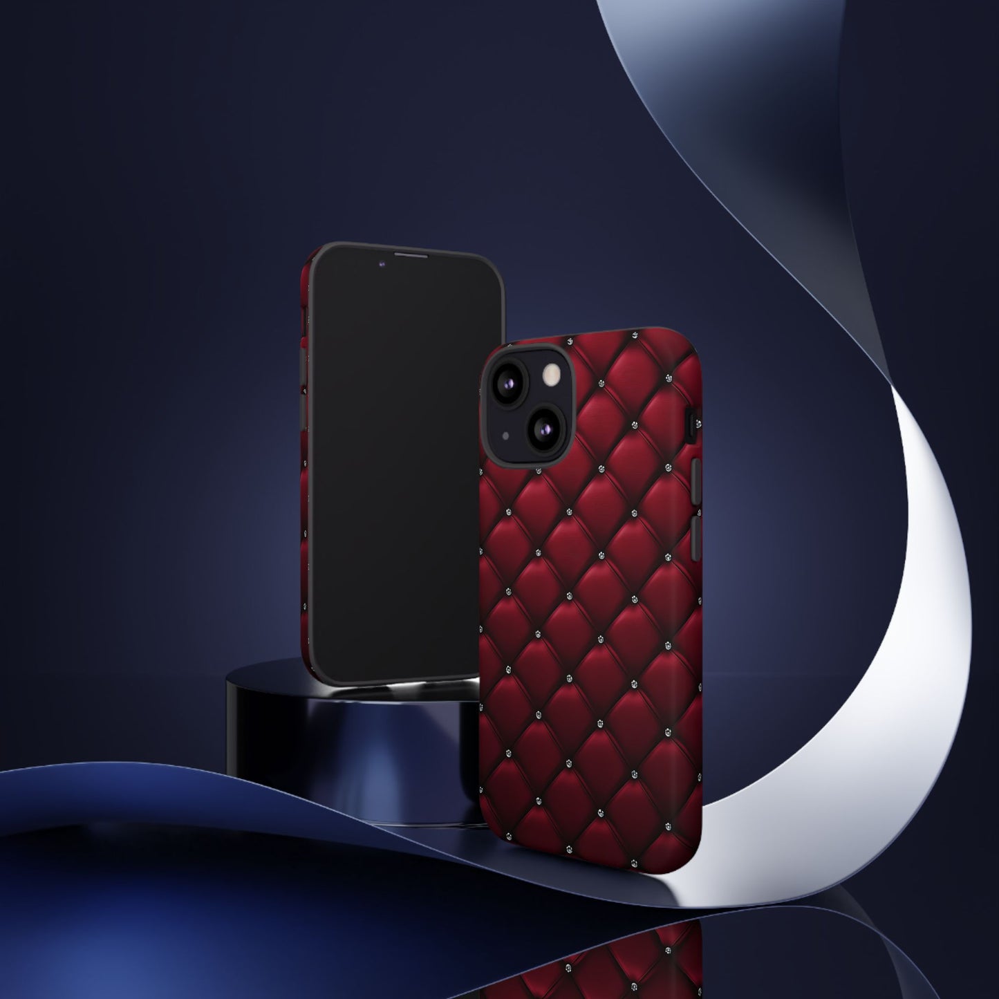 Luxurious Red Leather Phone Case – Stylish Protection for Your Device