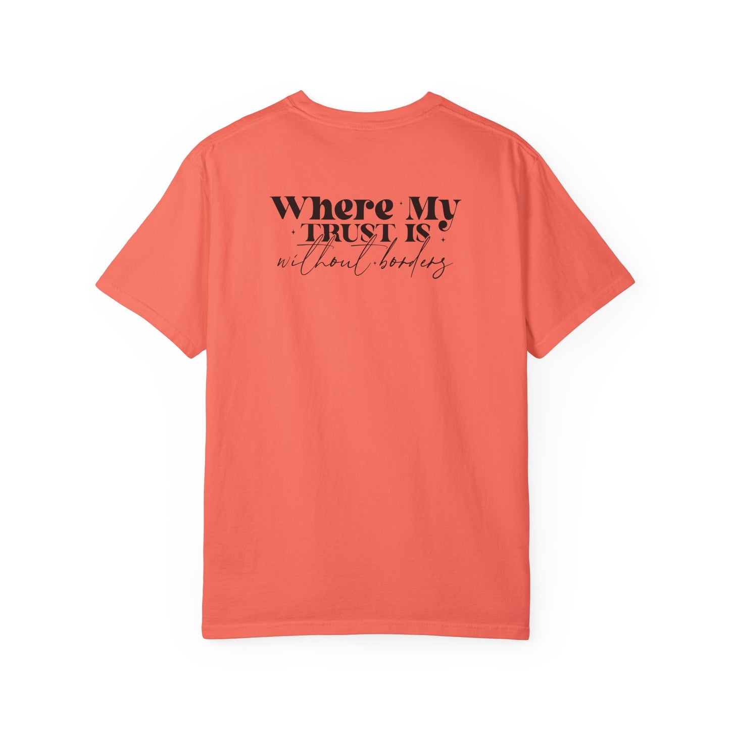 Inspirational Unisex Garment-Dyed T-Shirt - 'Spirit Lead Me' & 'Where My Trust Is'