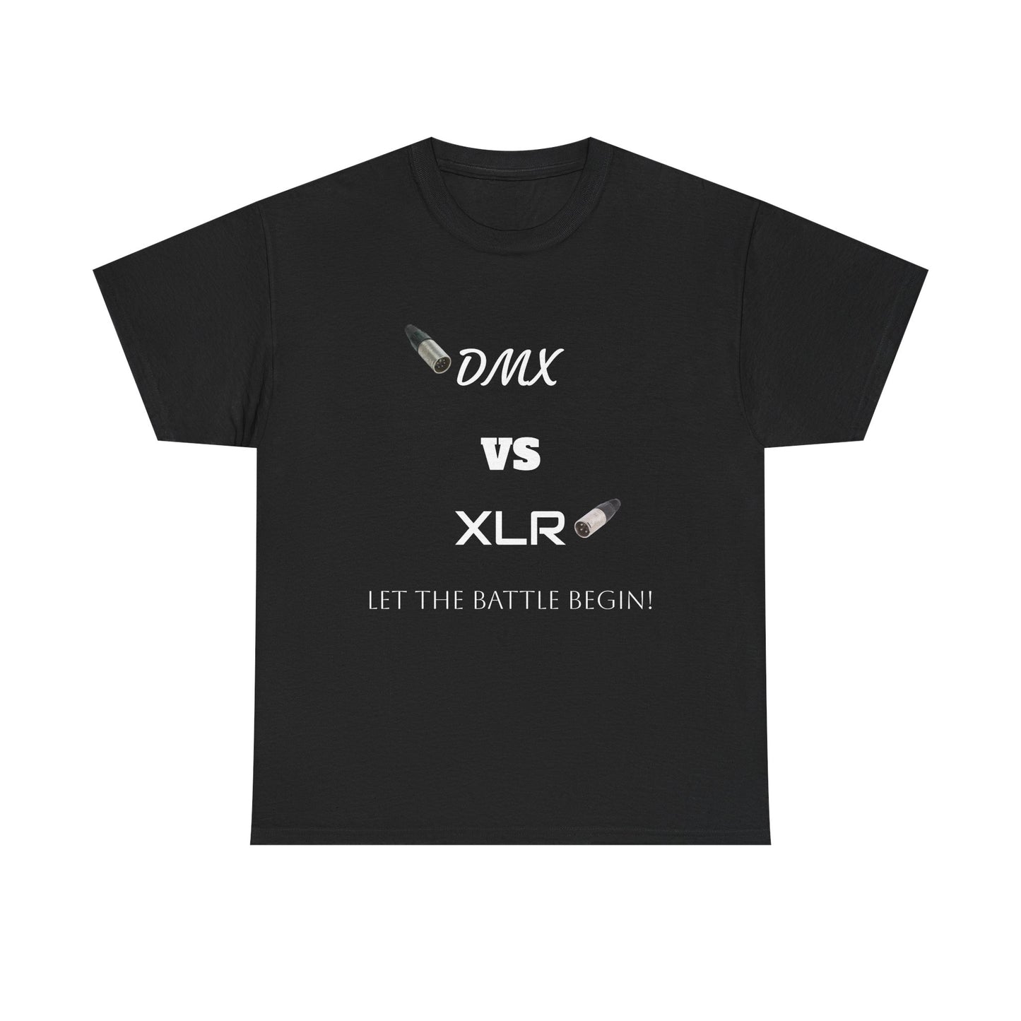 DMX vs XLR Battle Graphic Unisex Heavy Cotton Tee