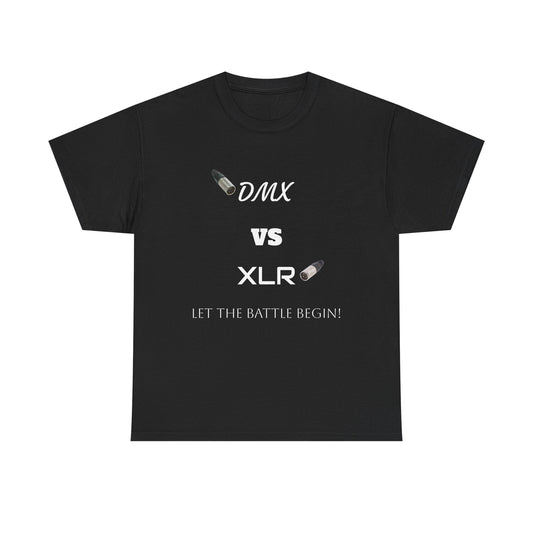 DMX vs XLR Battle Graphic Unisex Heavy Cotton Tee