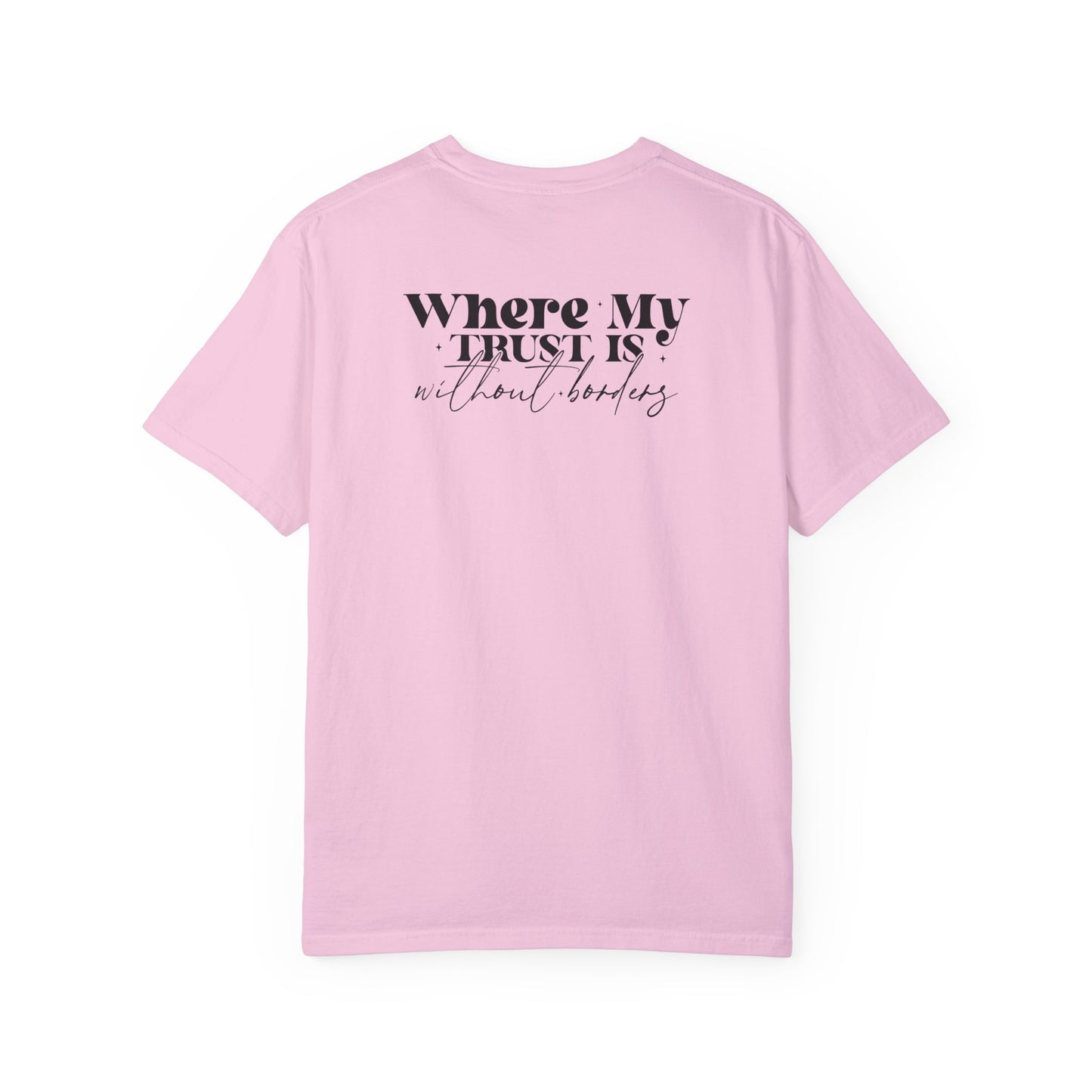 Inspirational Unisex Garment-Dyed T-Shirt - 'Spirit Lead Me' & 'Where My Trust Is'