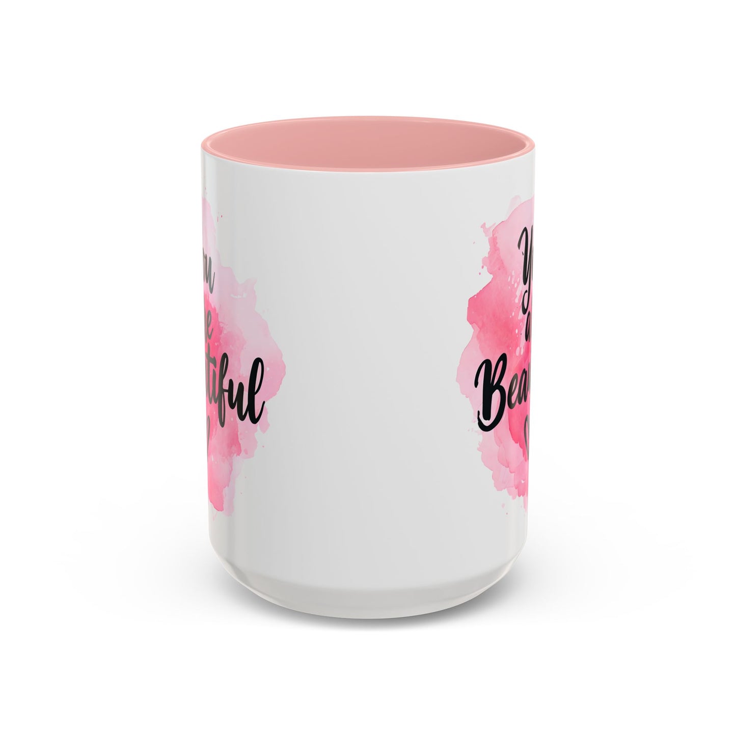 Inspirational Accent Coffee Mug - "You are Beautiful" - Perfect Gift for Friends and Self-Care Moments