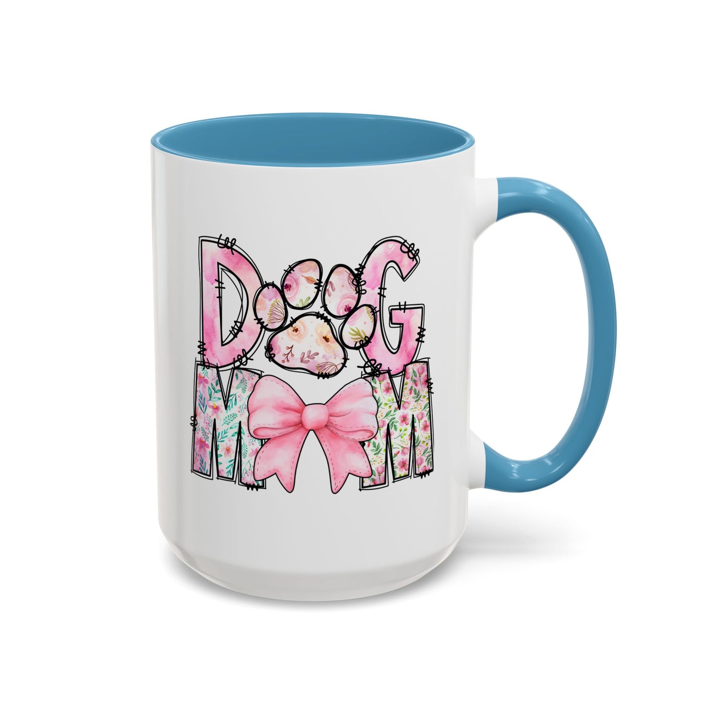 Dog Mom Accent 15oz Coffee Mug - Perfect Gift for Pet Lovers