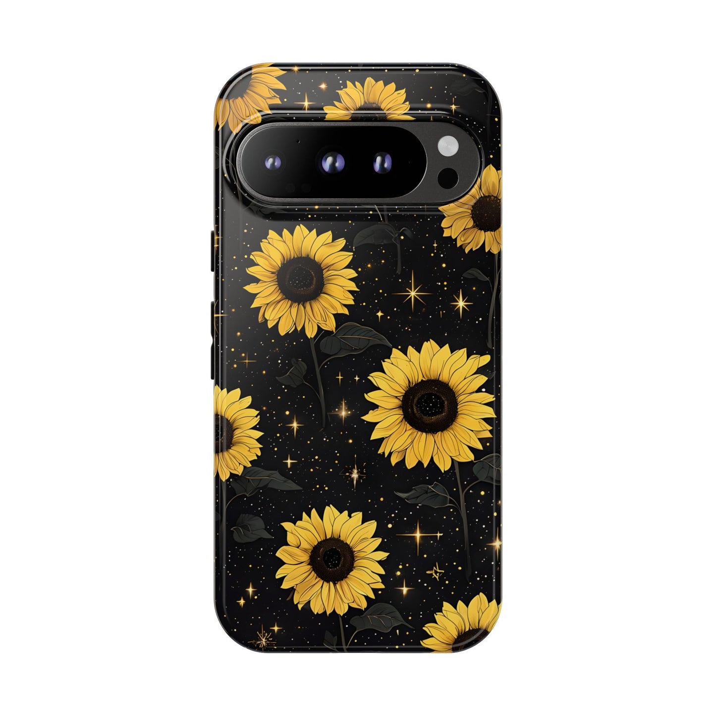 Sunflower Galaxy Tough Case - Durable Phone Cover with Floral Design