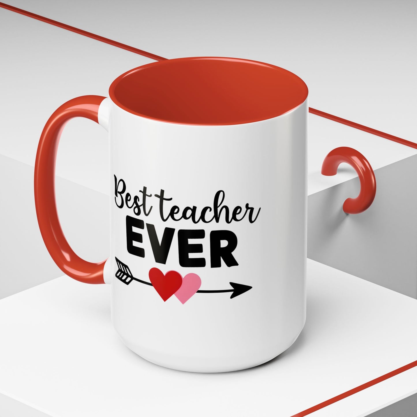 Best Teacher Ever Accent Coffee Mug - 15oz