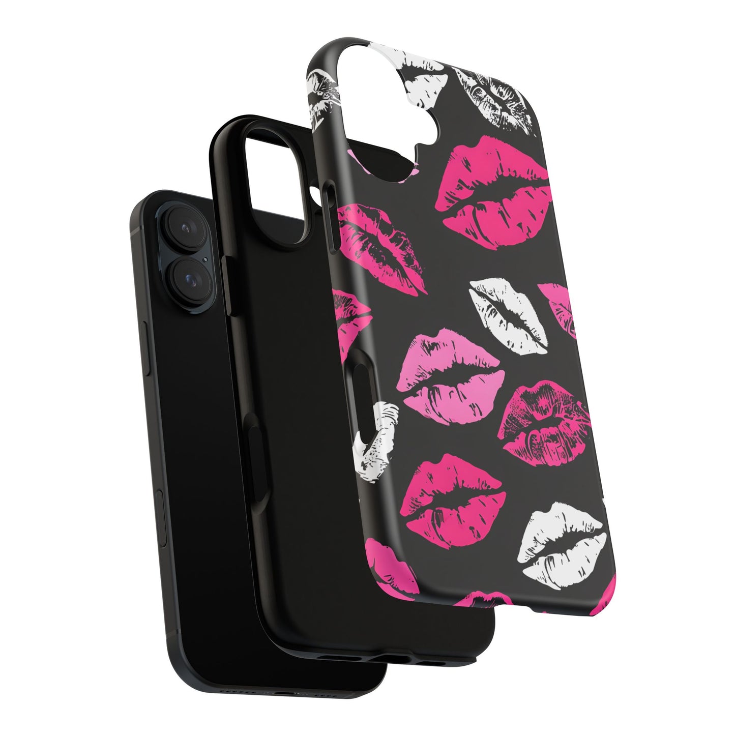 Lips Print iPhone Case - Stylish Tough Phone Cover
